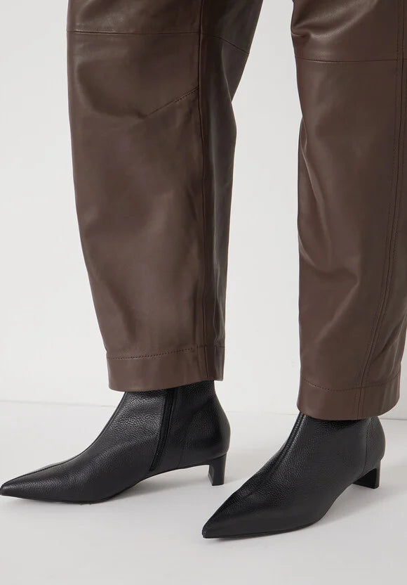 Leather Sock Fit Boots