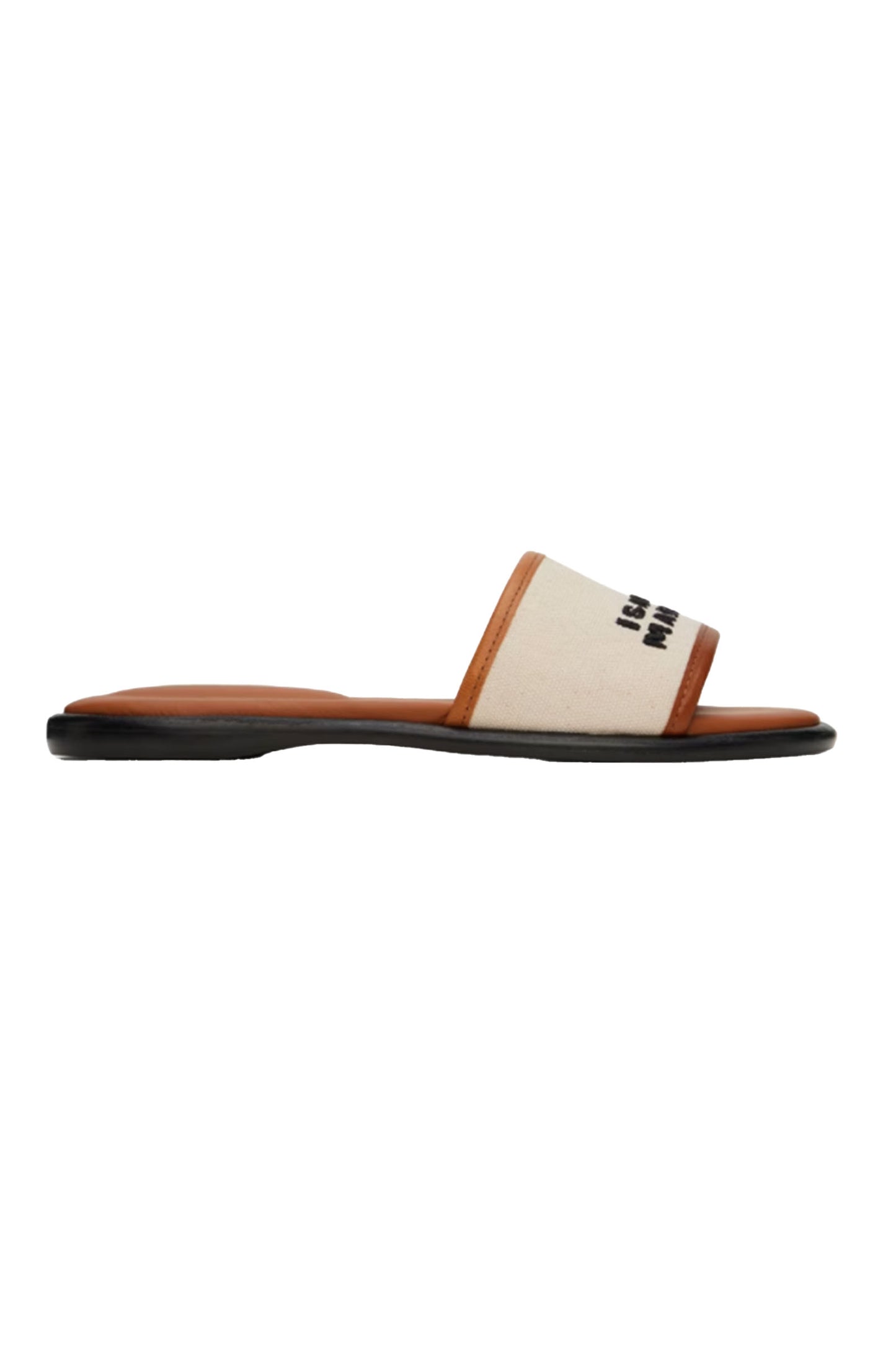 Off-White & Brown Vikee Sandals