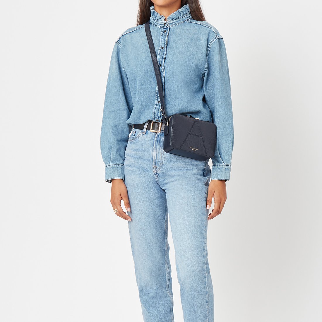Navy Pebble Camera 'A' Bag