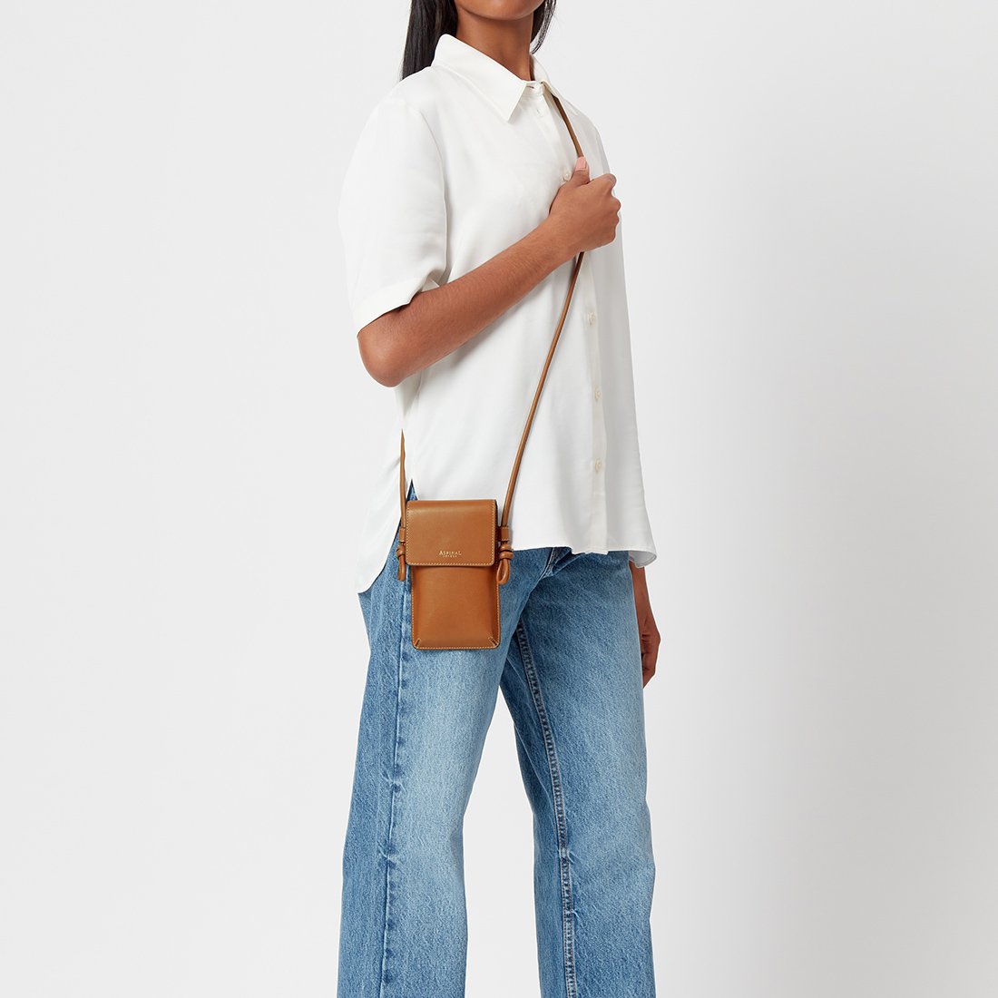 Smooth Tan Ella Phone Pouch