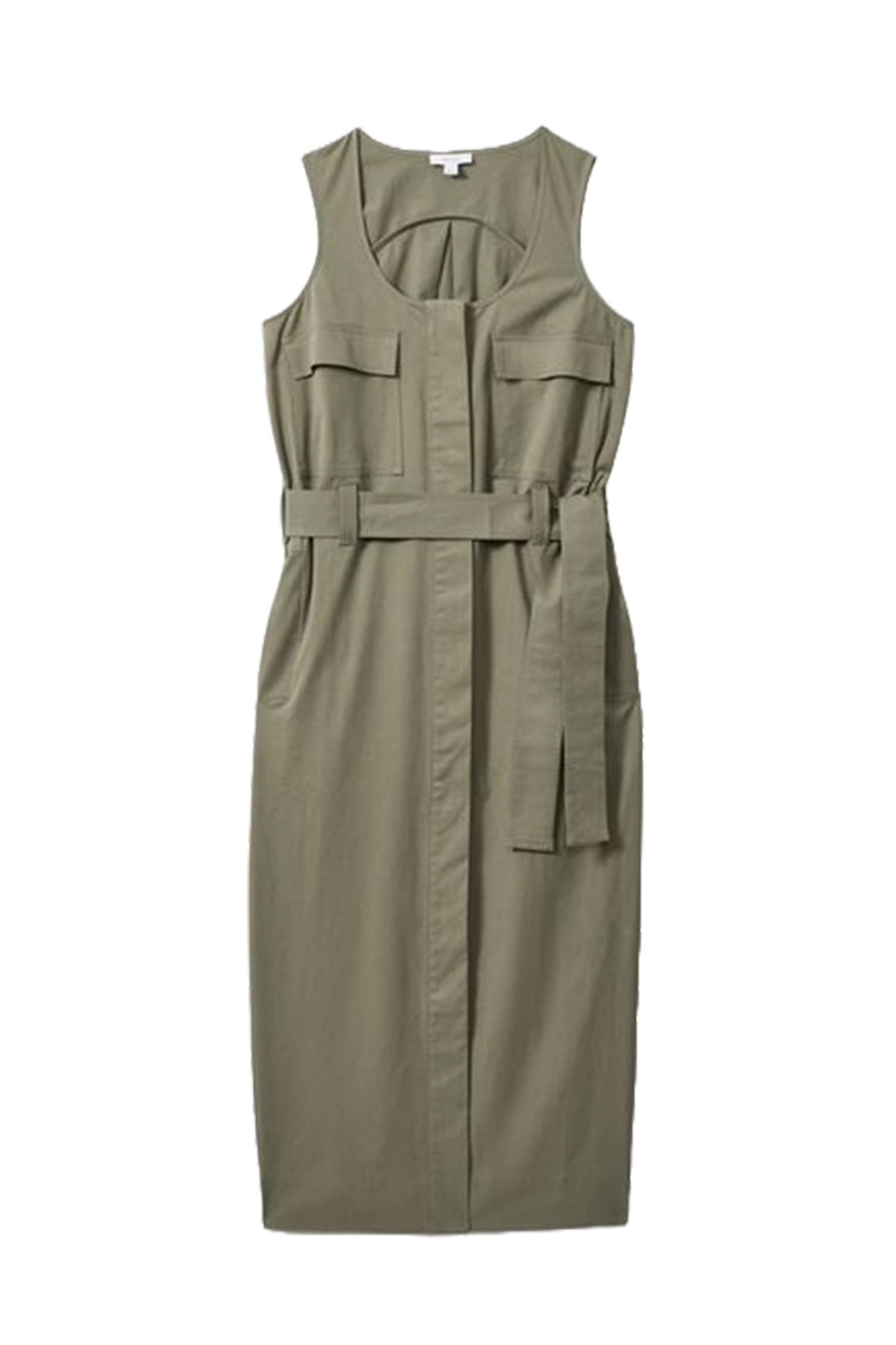 Utility Belted Midi Dress