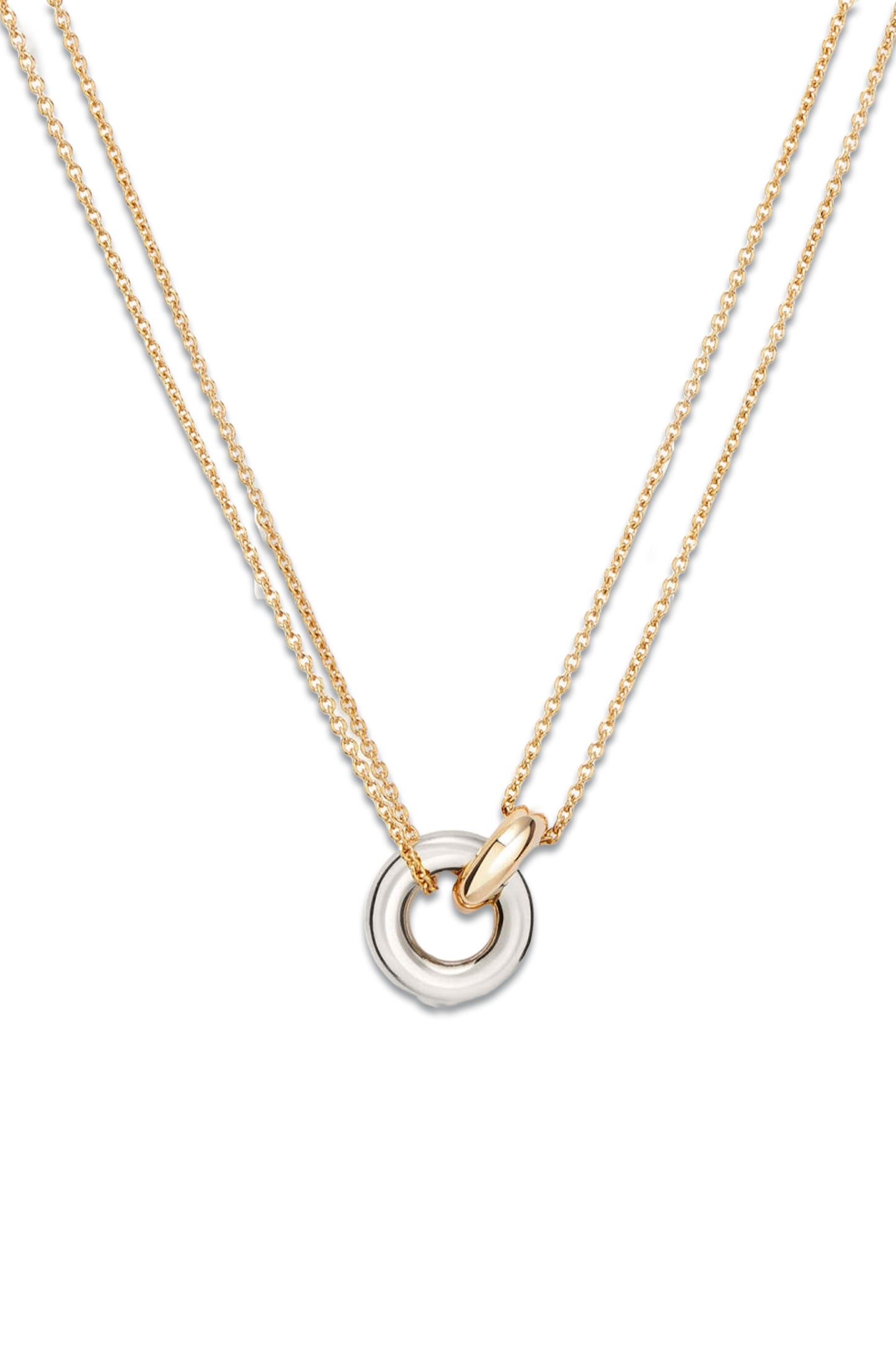 Linked Two-Tone Necklace