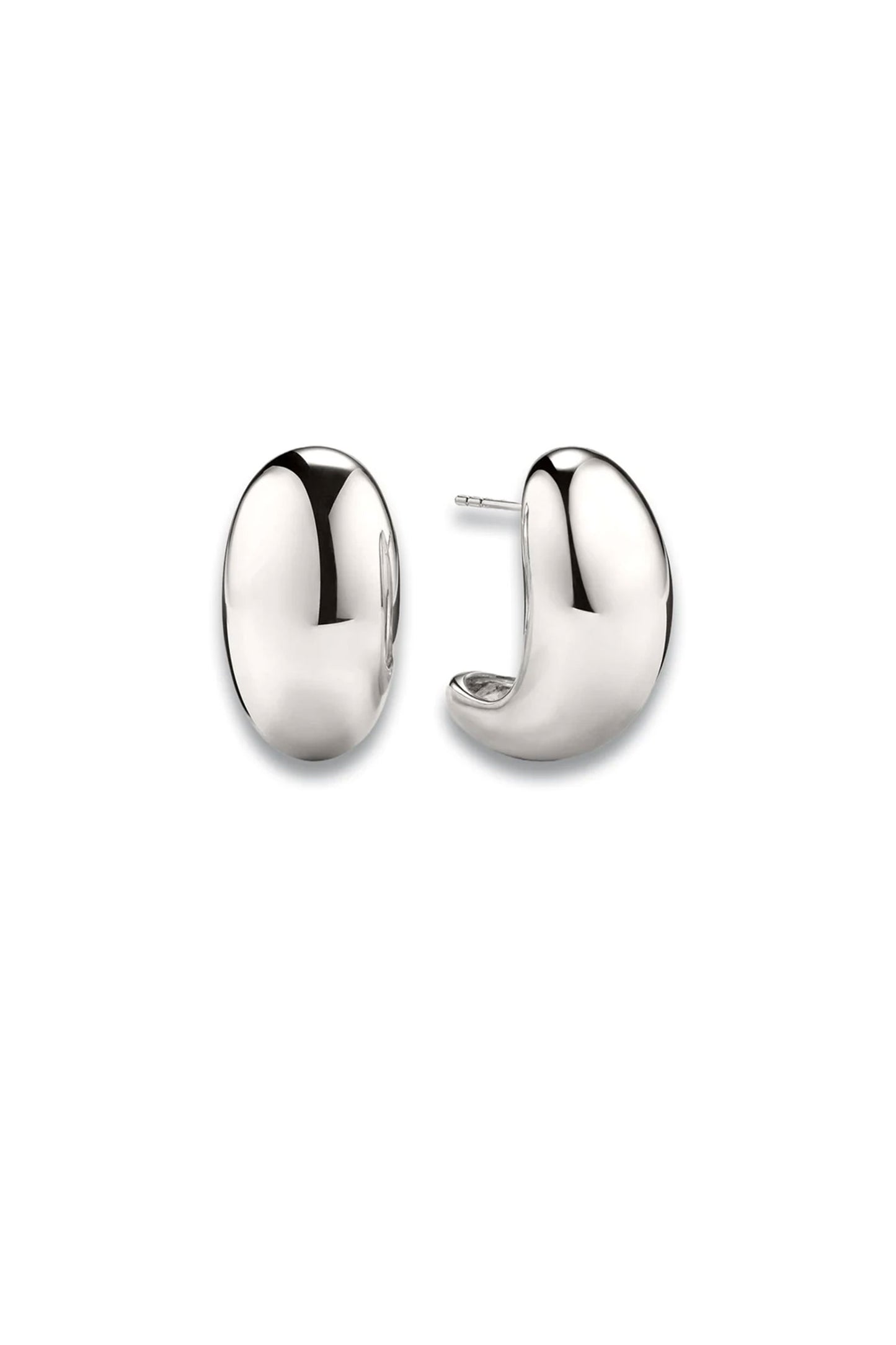 Mega Dôme Earrings Sterling Silver