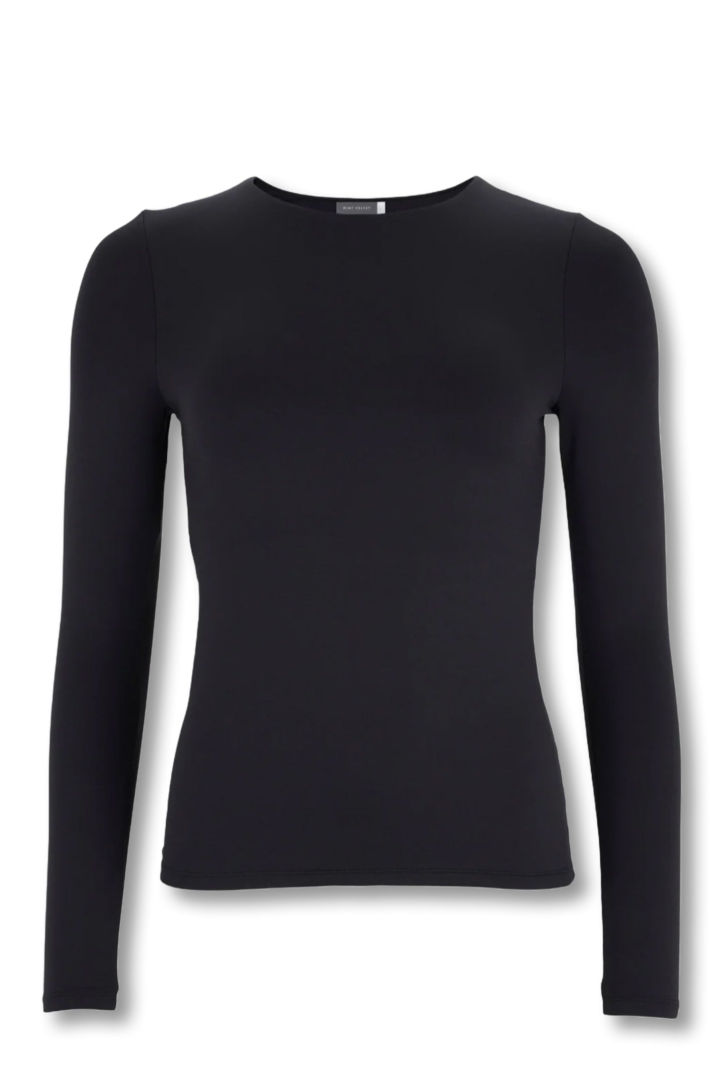 Black Layering Crew Neck Top