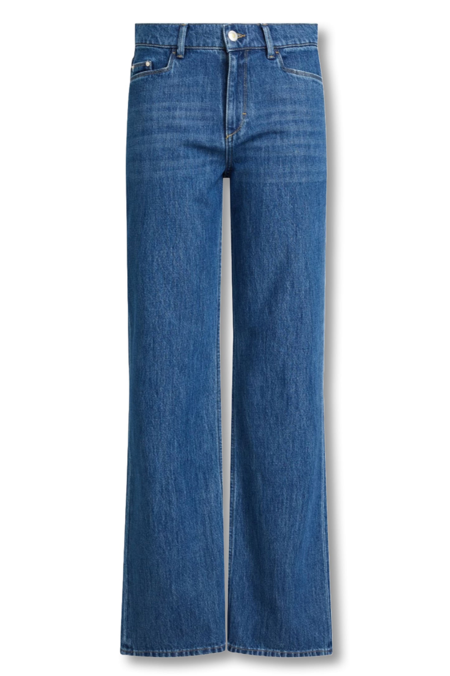 High-rise Straight-leg Jeans