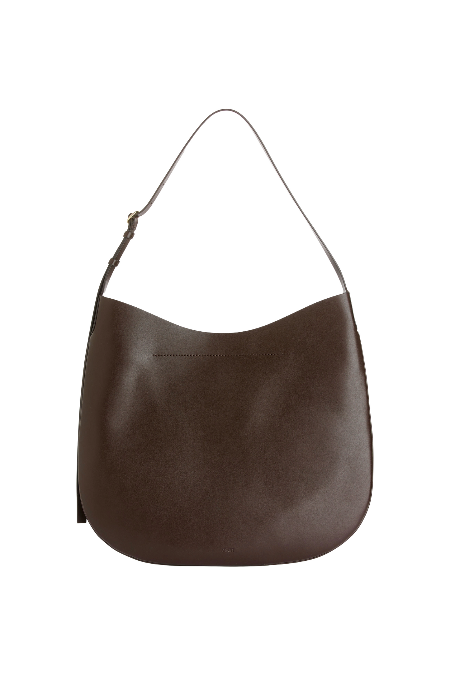 Dark Brown Crescent Shoulder Bag