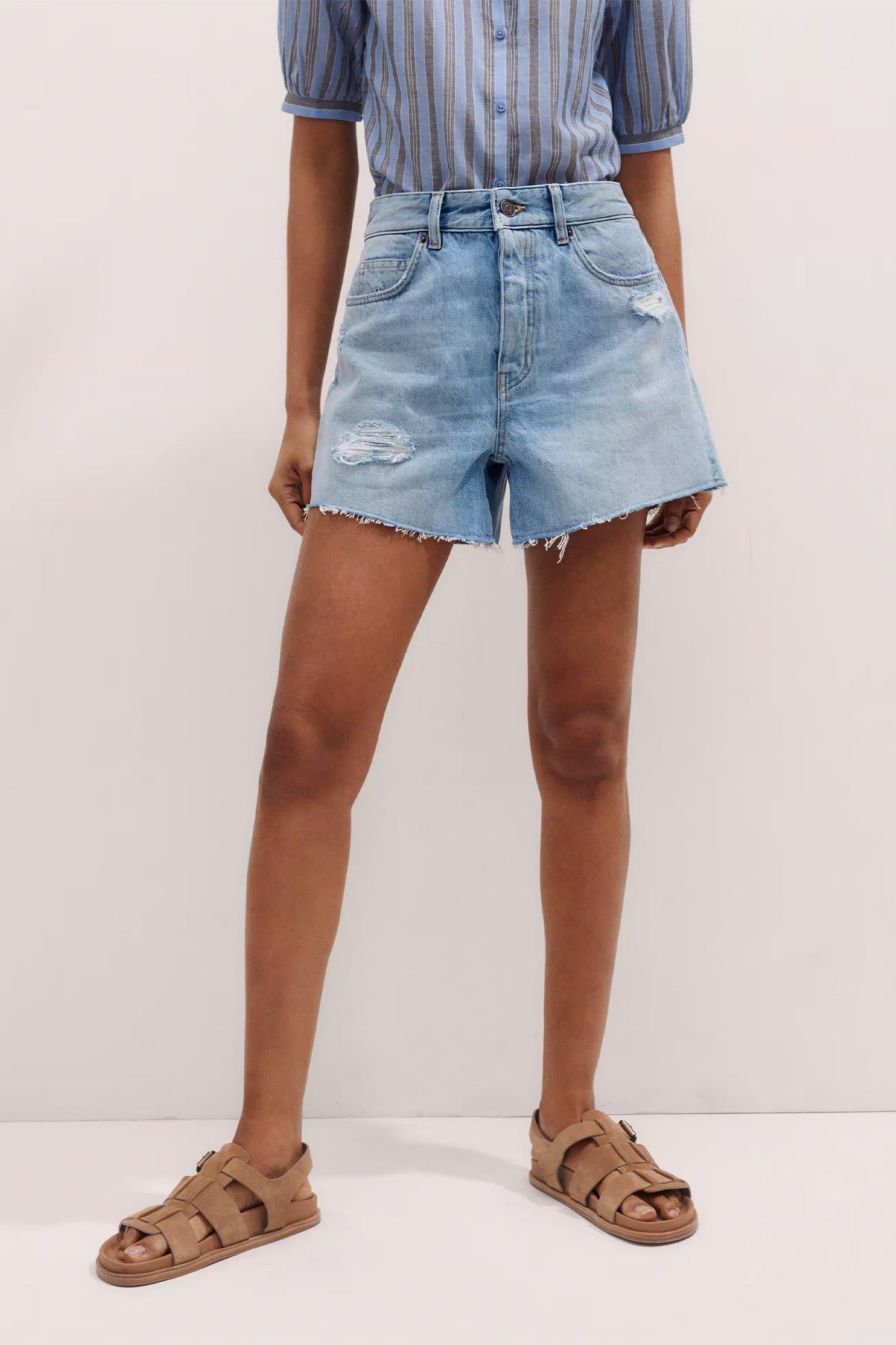 Rip + Repair Denim Short