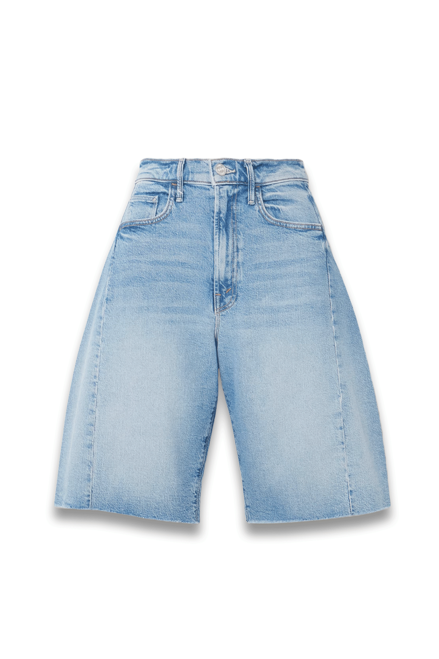The Half Pipe Bermuda Fray Denim Shorts