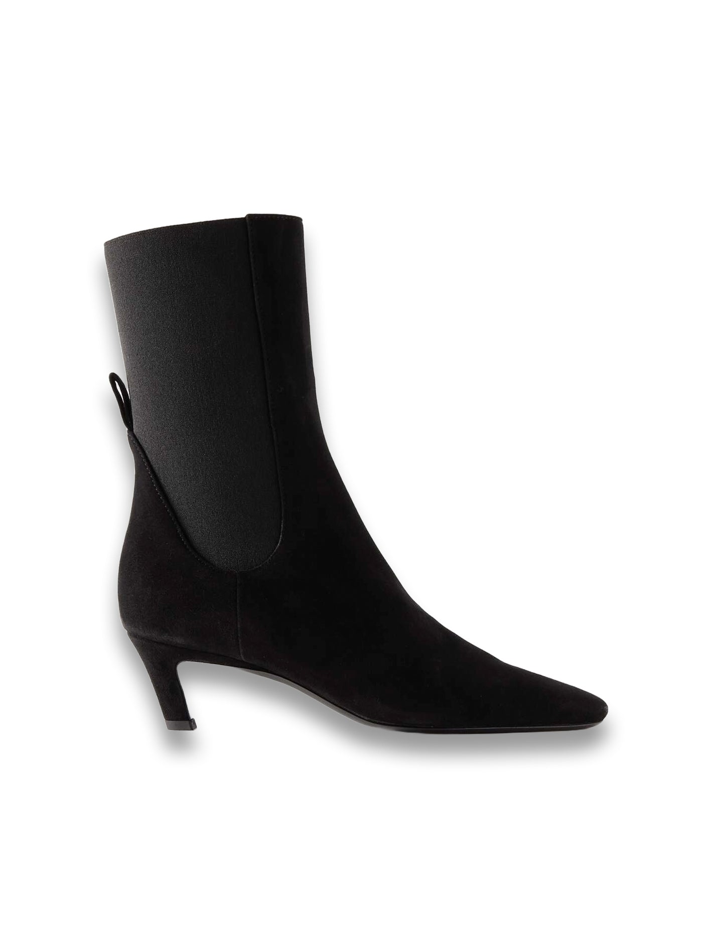 The Mid Heel Suede Chelsea Boots