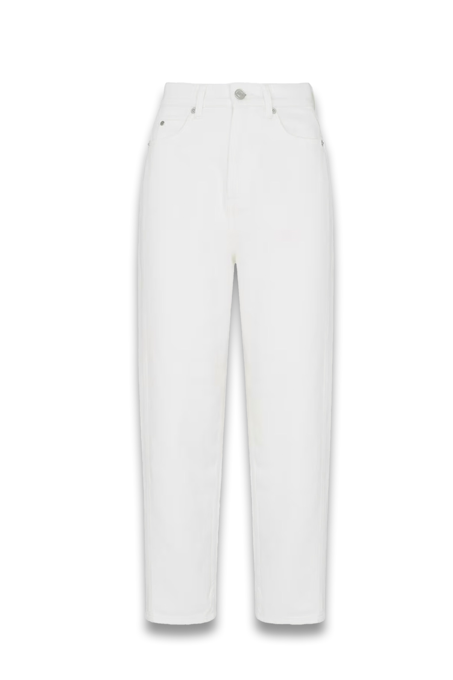 White Petite Authentic Barrel Leg Jean