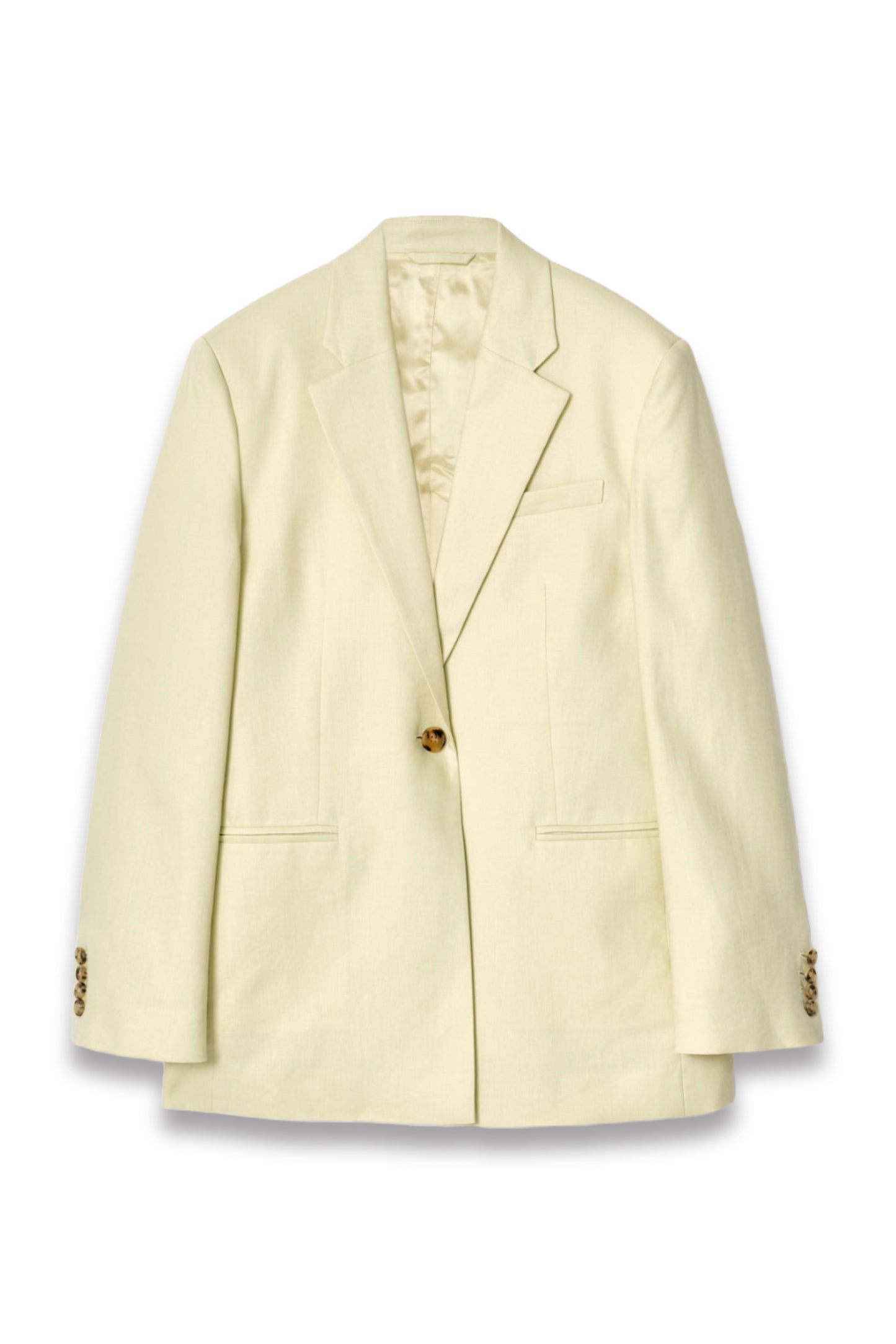 Longline Linen Blazer