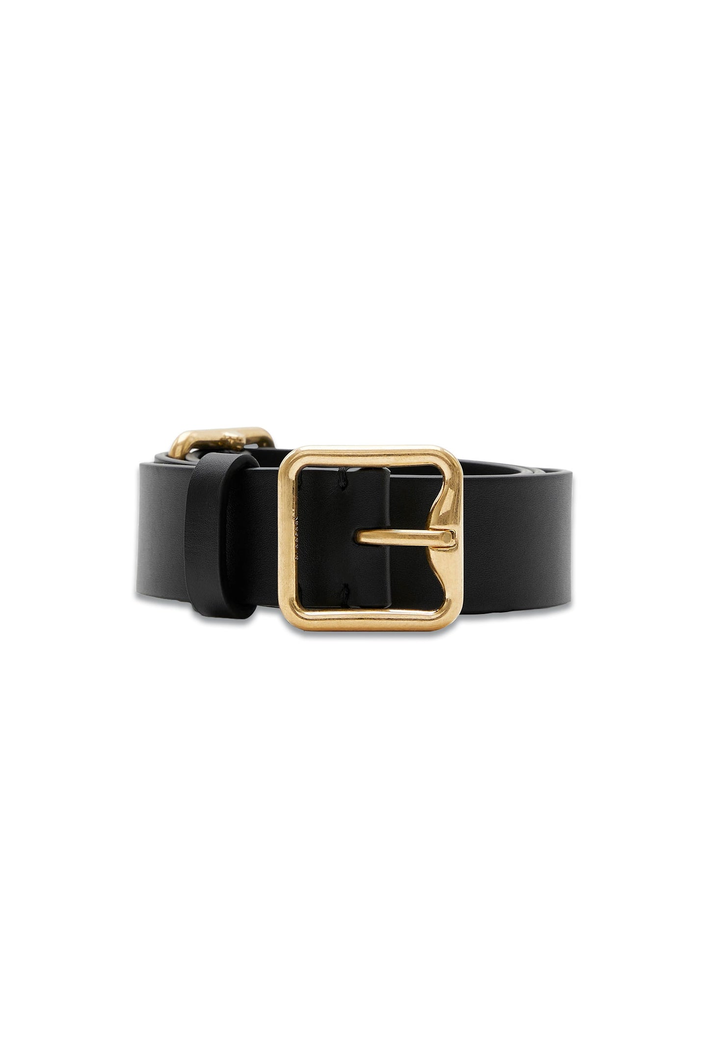Leather Double B Buckle Belt