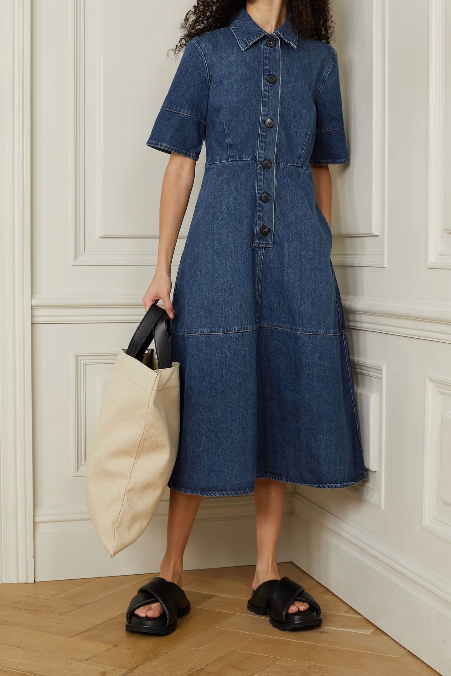 Denim Midi Dress