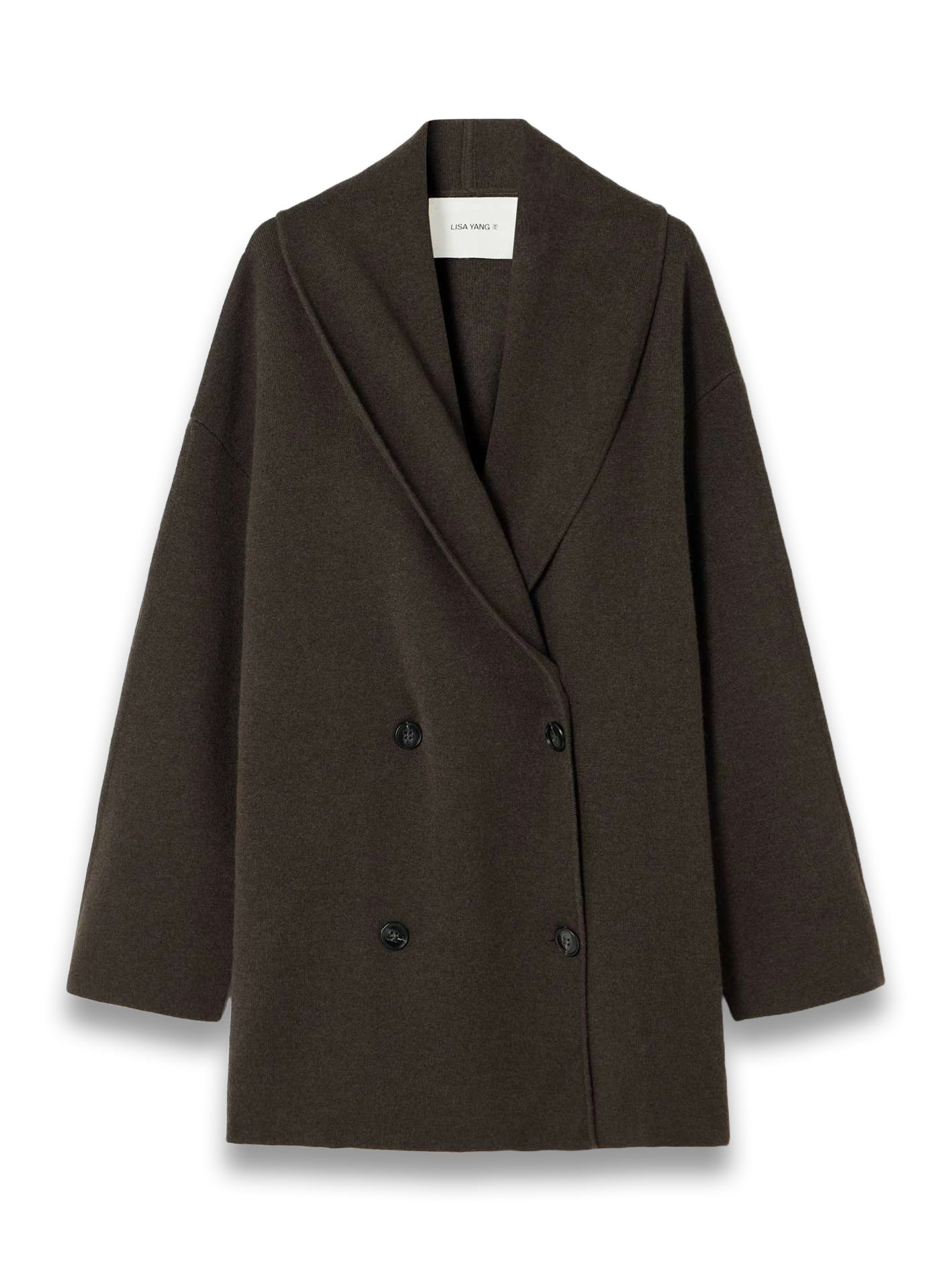 Linda Double-Breasted Cashmere Cardigan