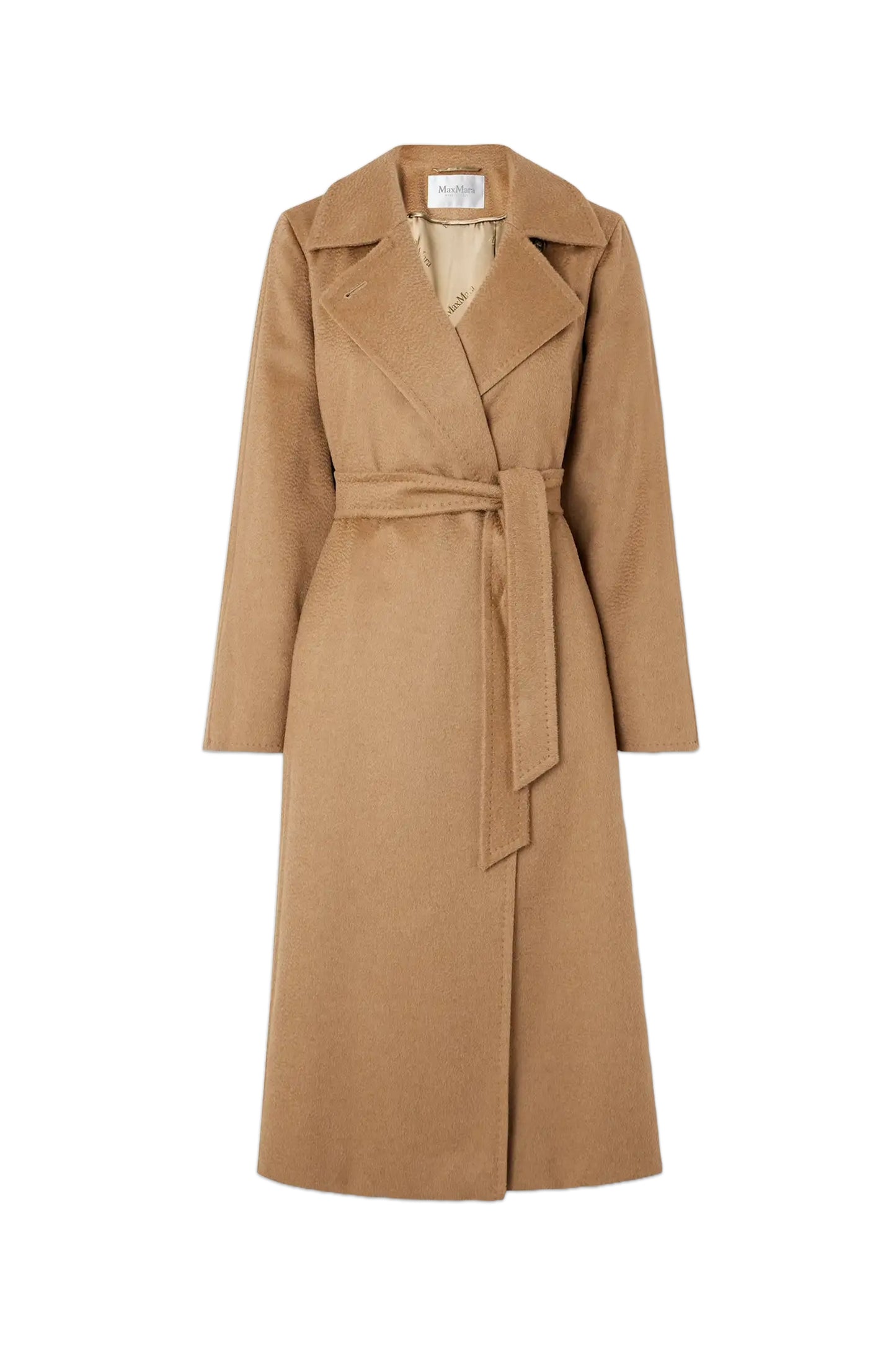 Manuela Icon Belted Camel Hair Coat
