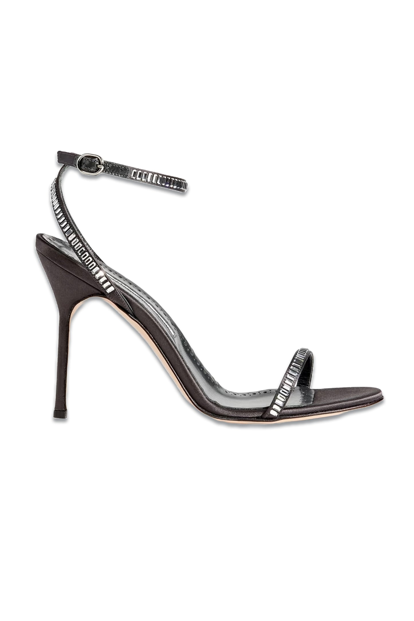 Crinastra 105 Crystal-embellished Satin Sandals