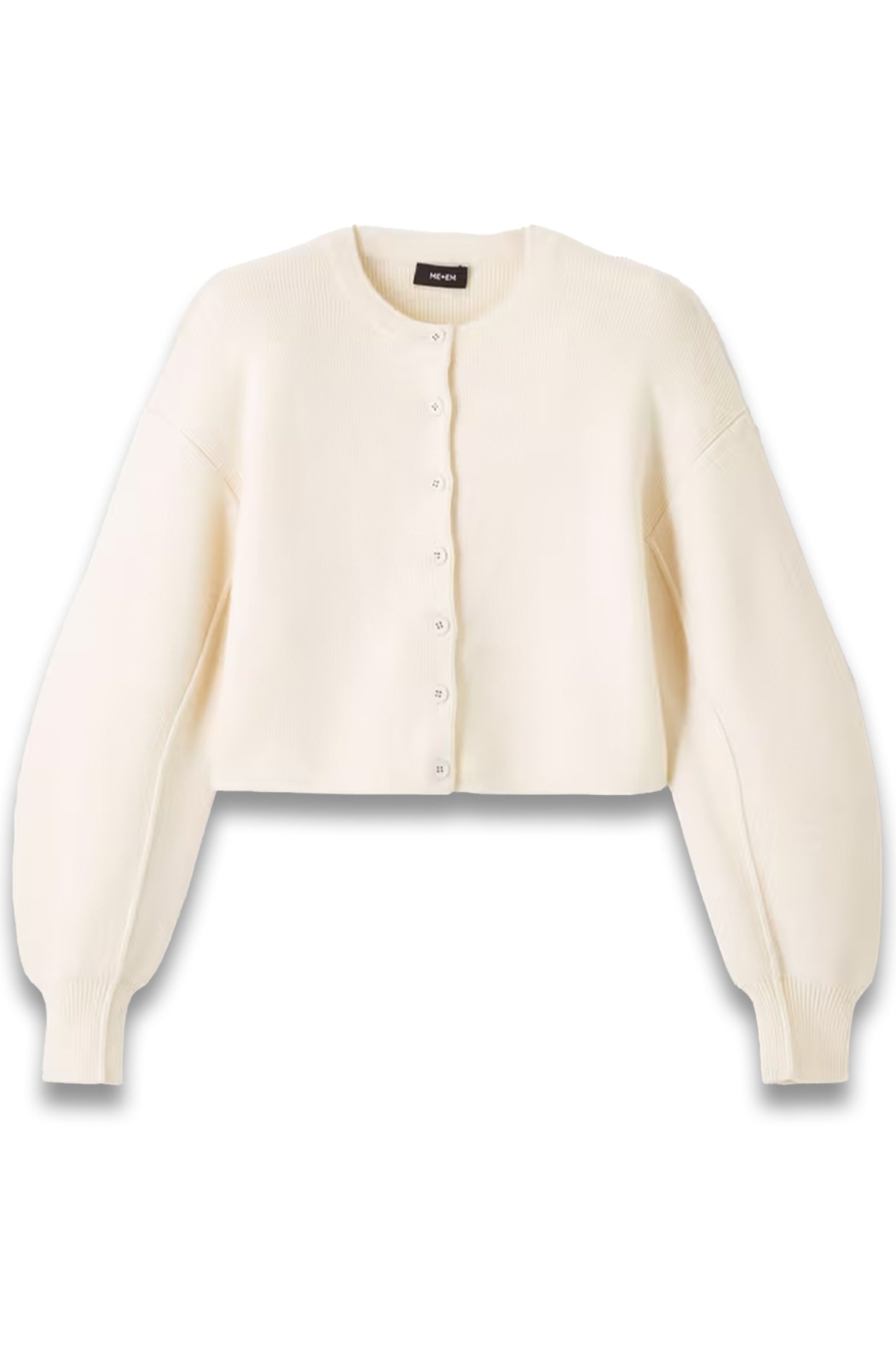 Dramatic Sleeve Crop Knit Jacket