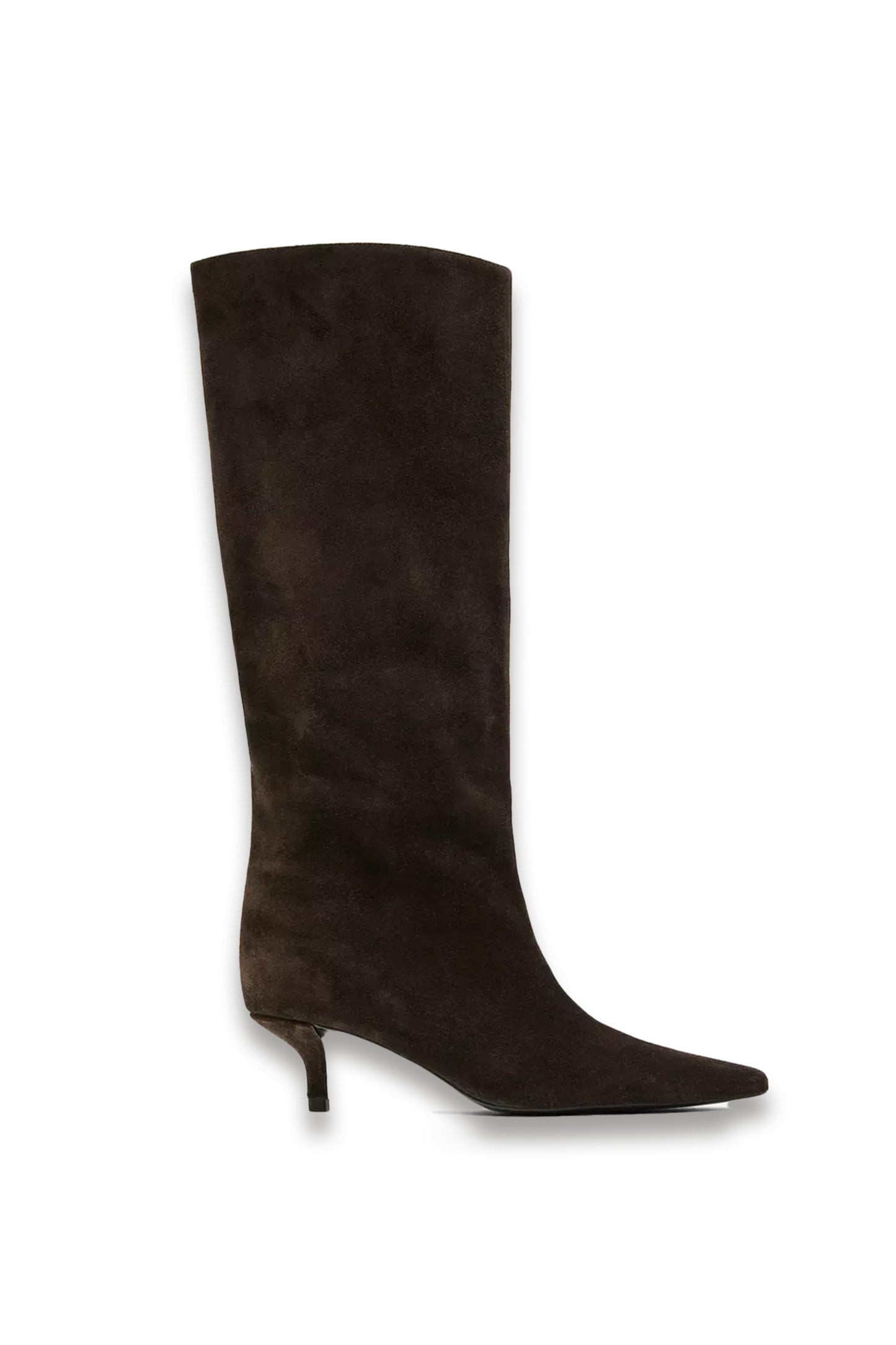 Heeled Split Leather Boots