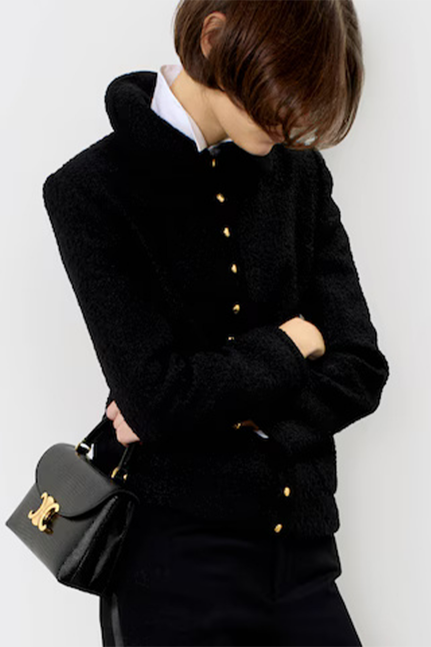 Chasseur Jacket in Cashmere Bouclette Natte