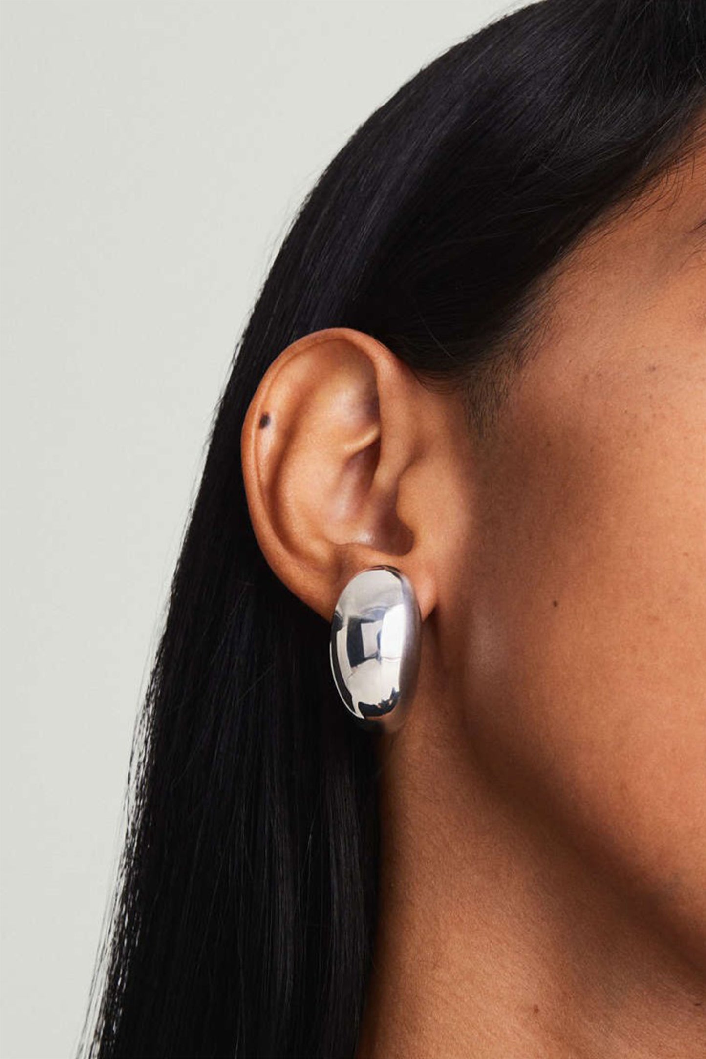 Mega Dôme Earrings Sterling Silver