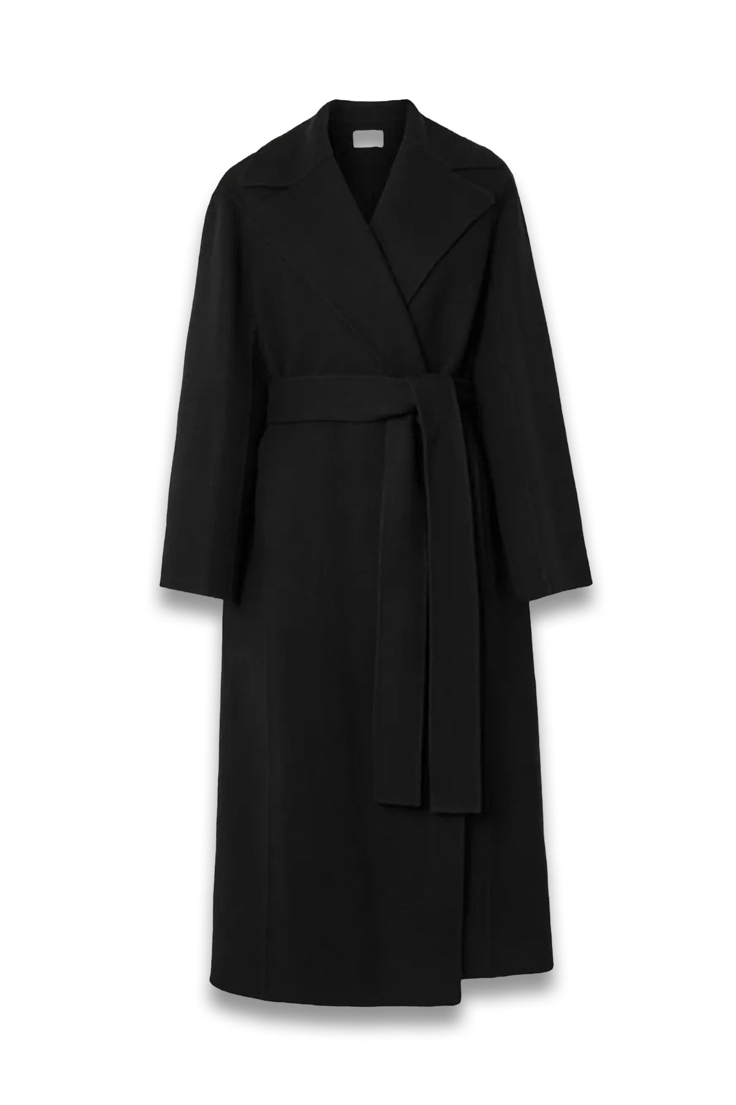 Essentials Malika Belted Wool-Blend Felt Coat