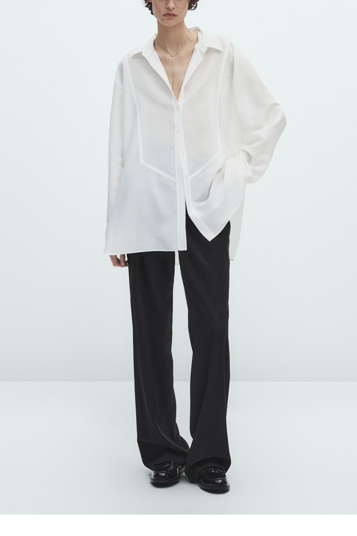 Flowing Shirt with Chest Detail
