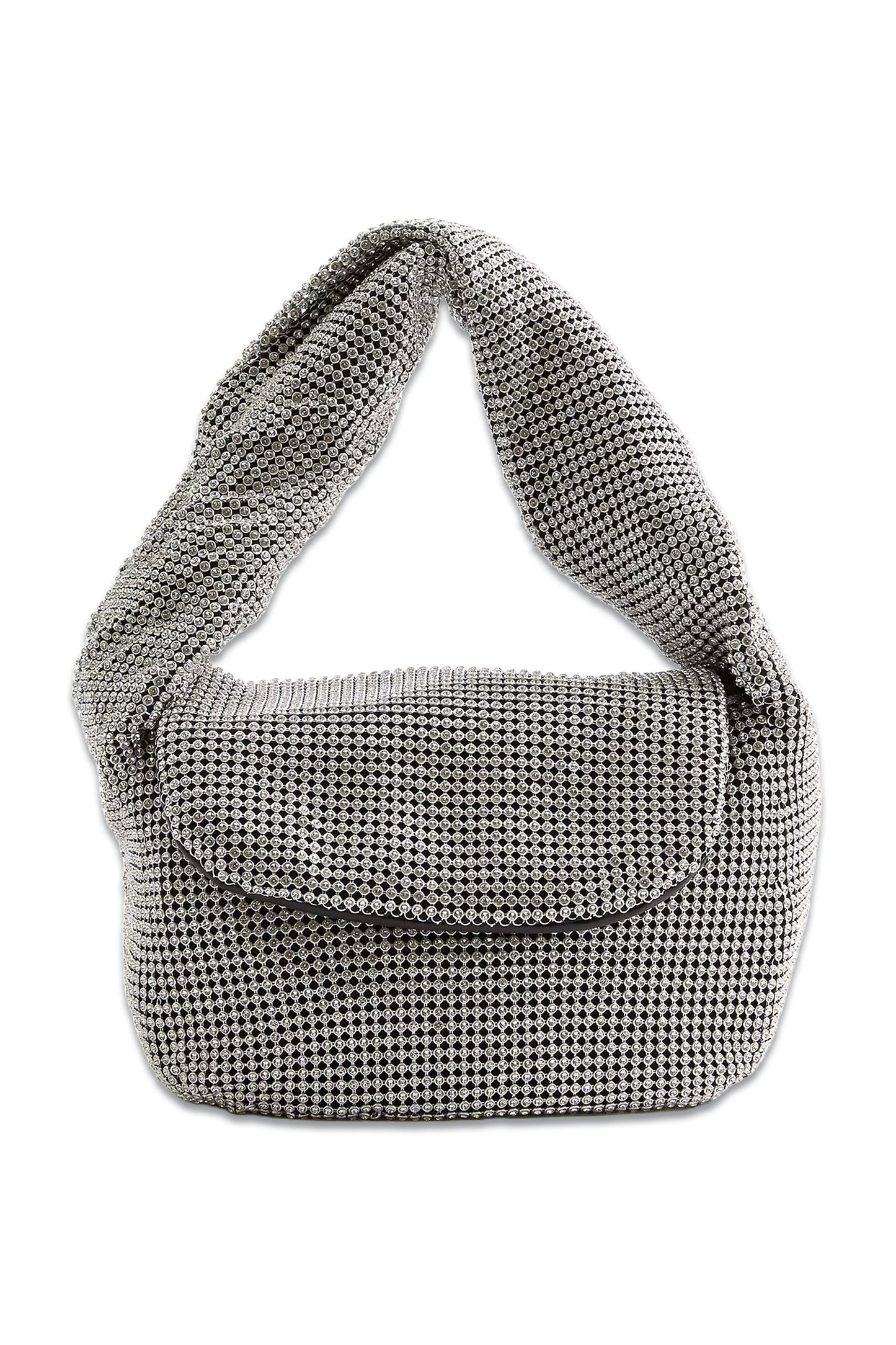 Diamante Handbag, Silver