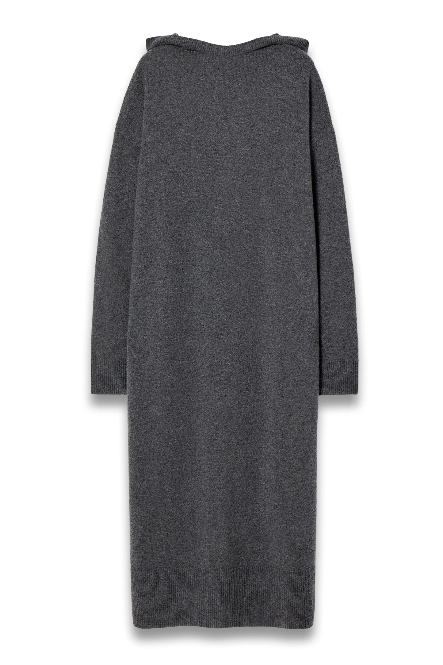 Hooded Merino Wool Maxi Dress
