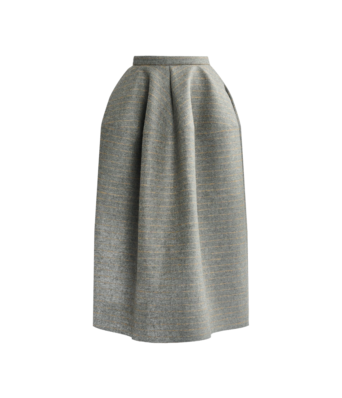 Pinstripe Full Midi Skirt