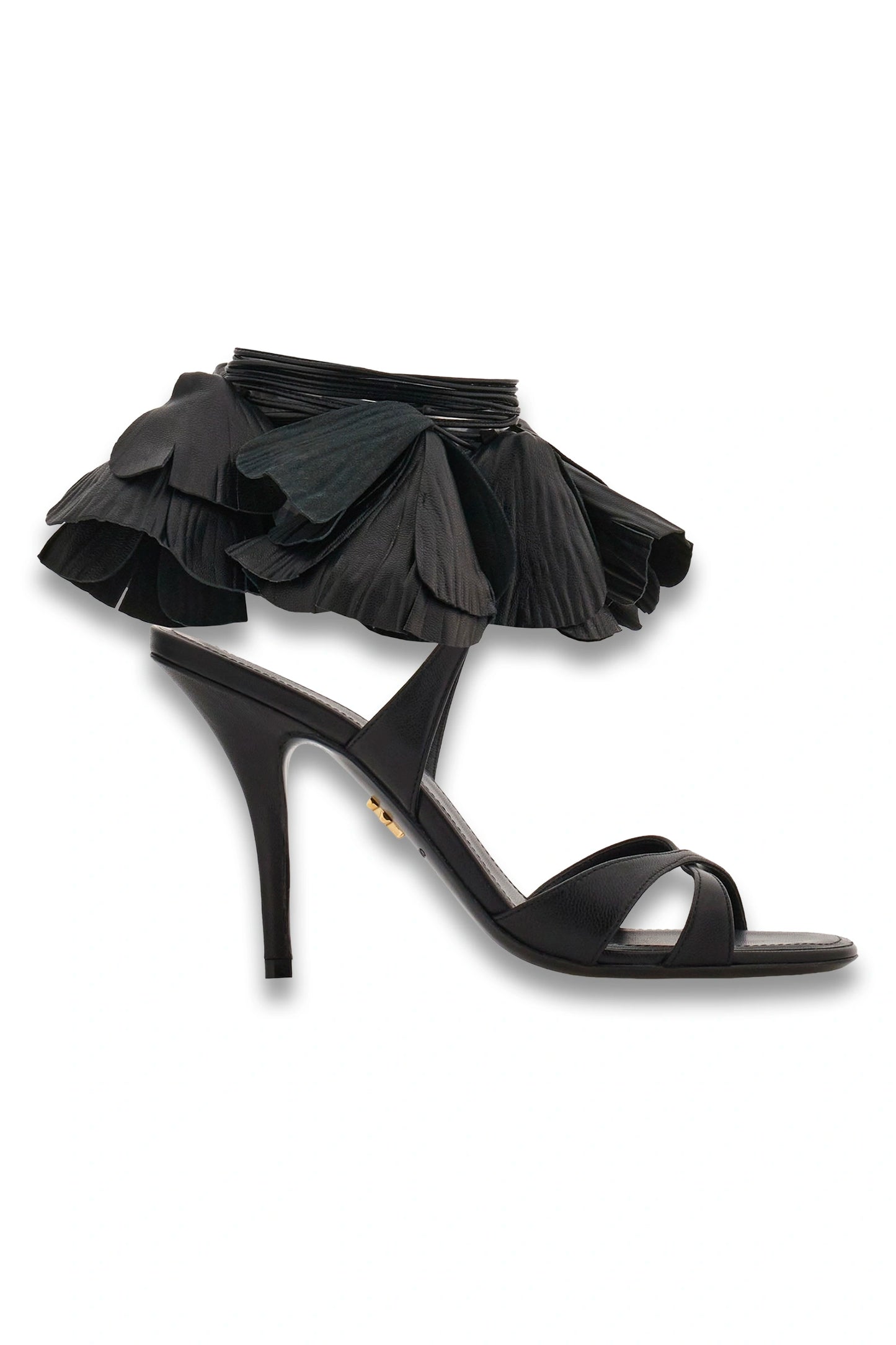 Flower Embellished High Heel Sandal