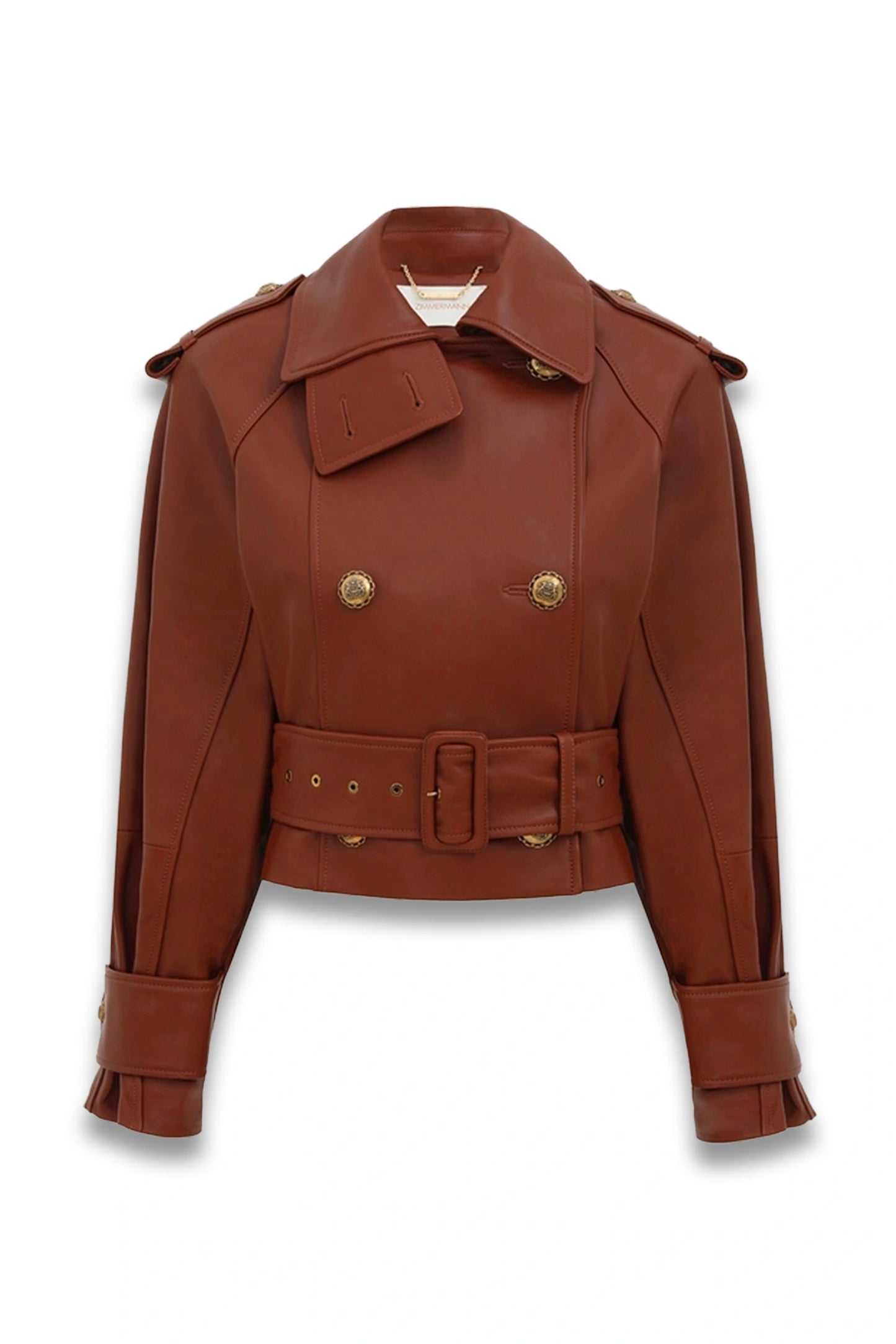 Hypnotic Leather Crop Trench