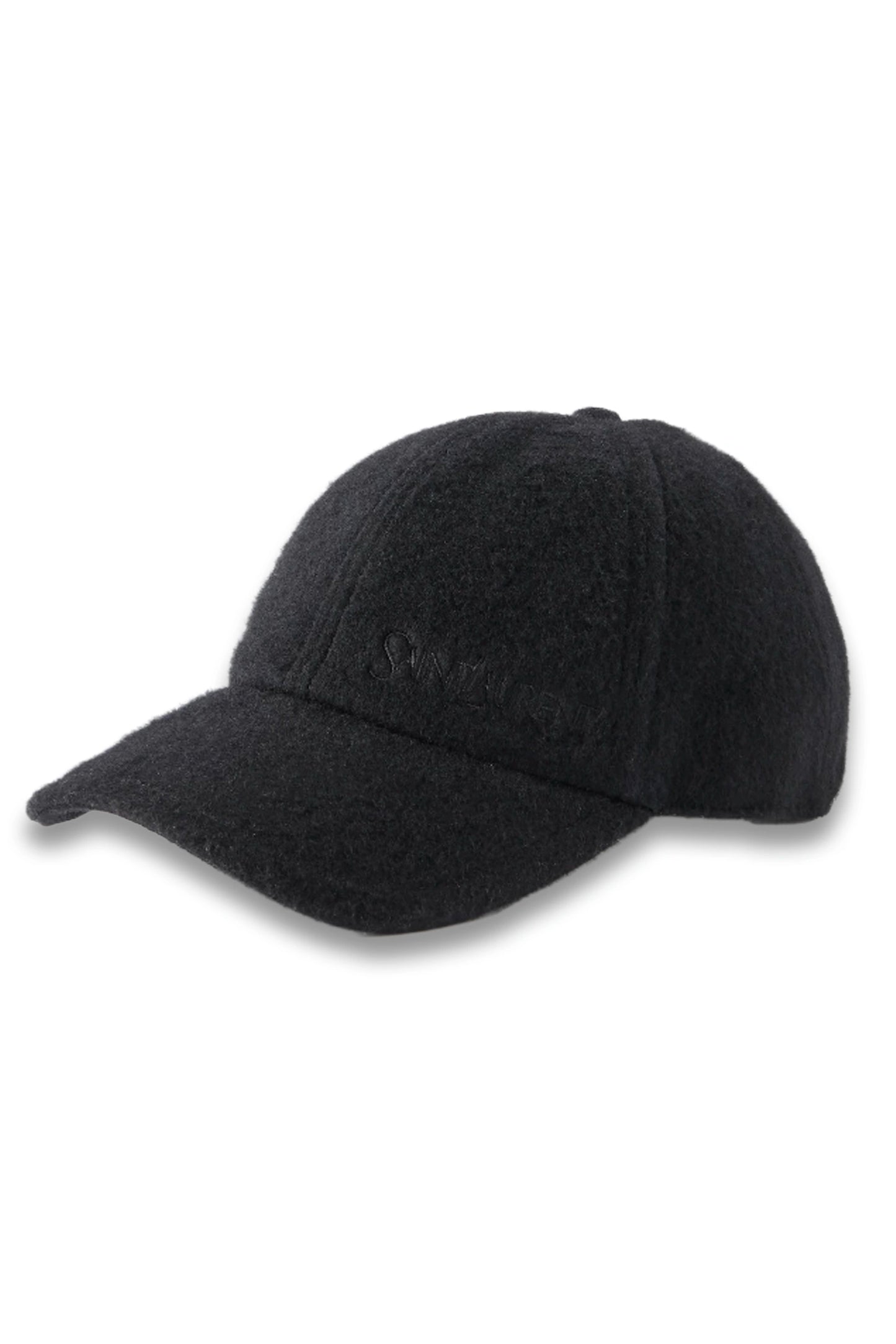 Embroidered Brushed-cashmere Baseball Cap