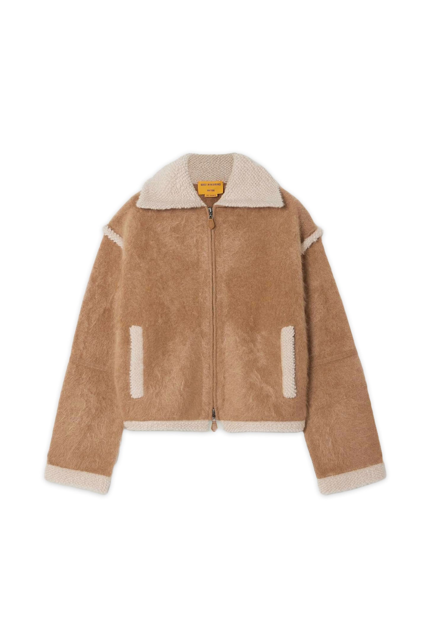 Grizzly Bouclé-Trimmed Cashmere Jacket