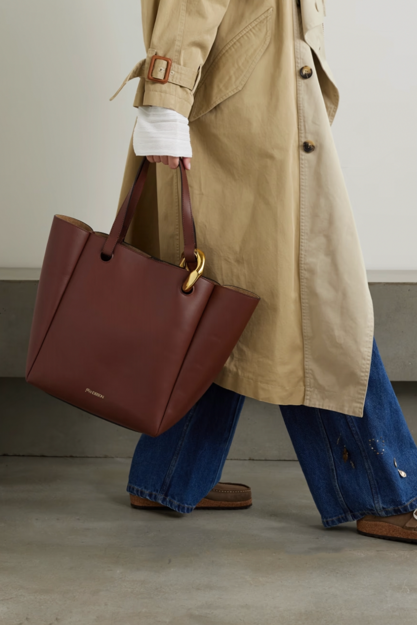 JWA Corner Chain-Embellished Tote