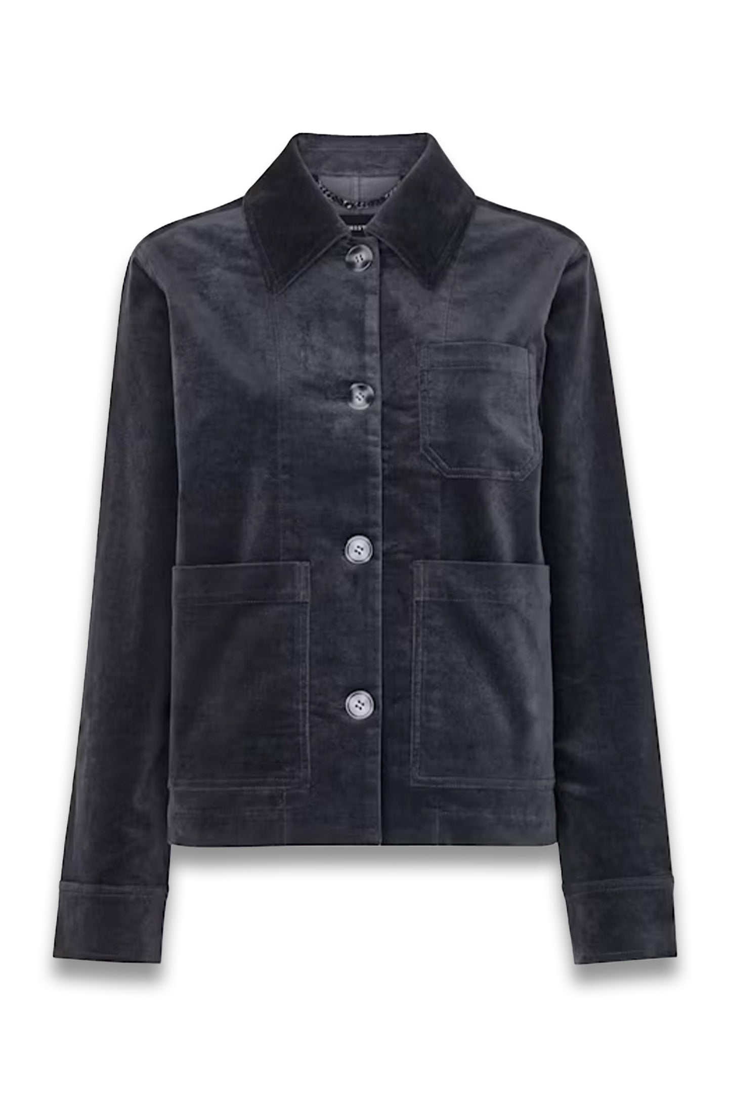 Dark Grey Nat Brushed Cotton Jacket