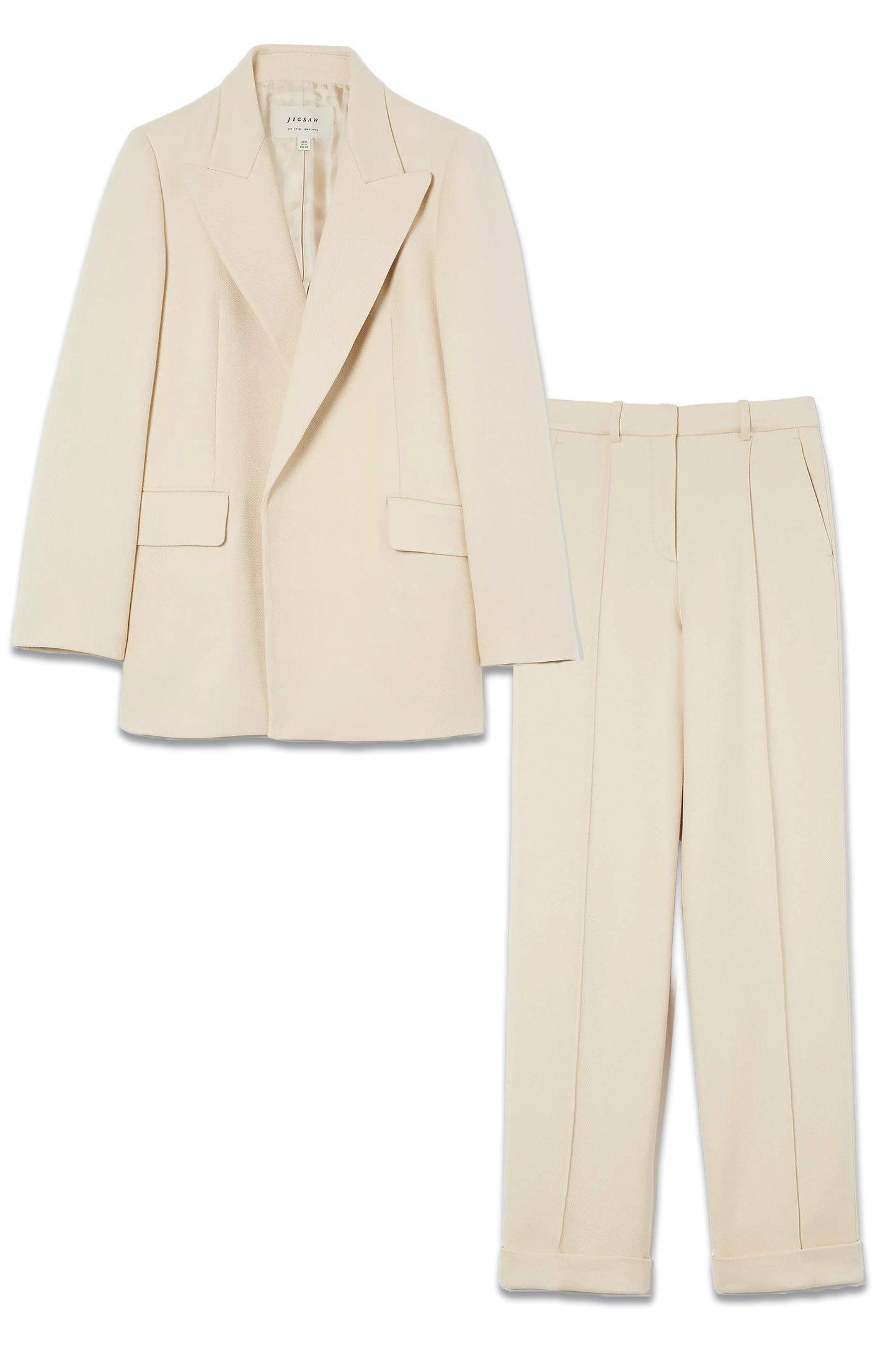 Jigsaw Cotton Twill Co-ord, Cream