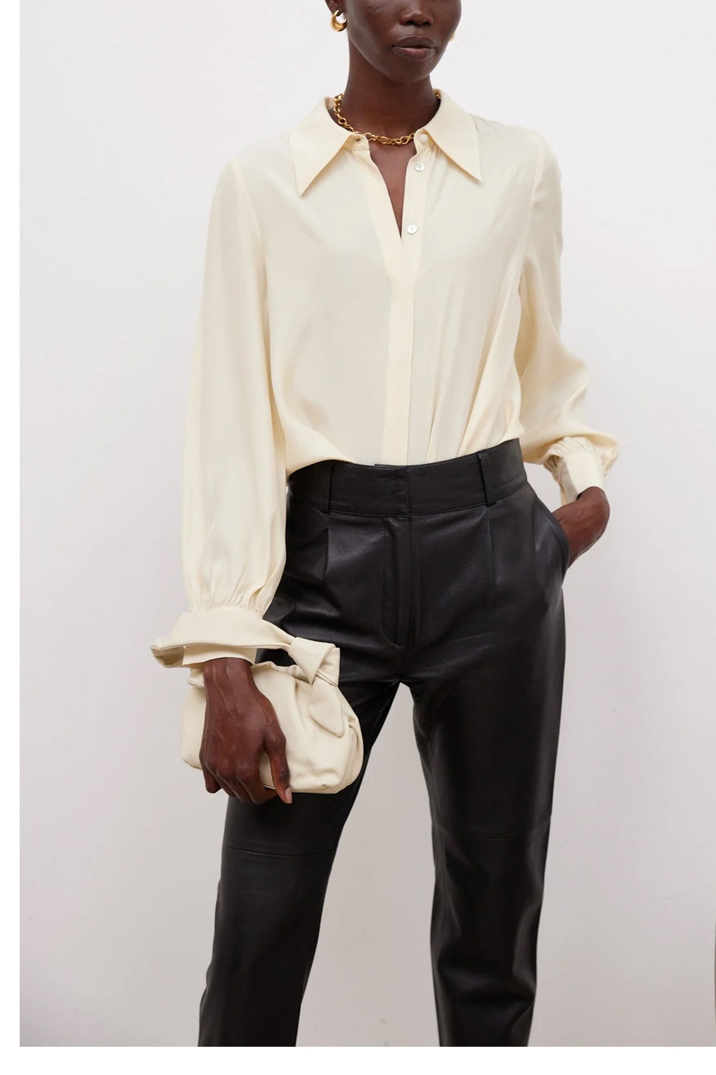 Karen Blouse Egg Shell
