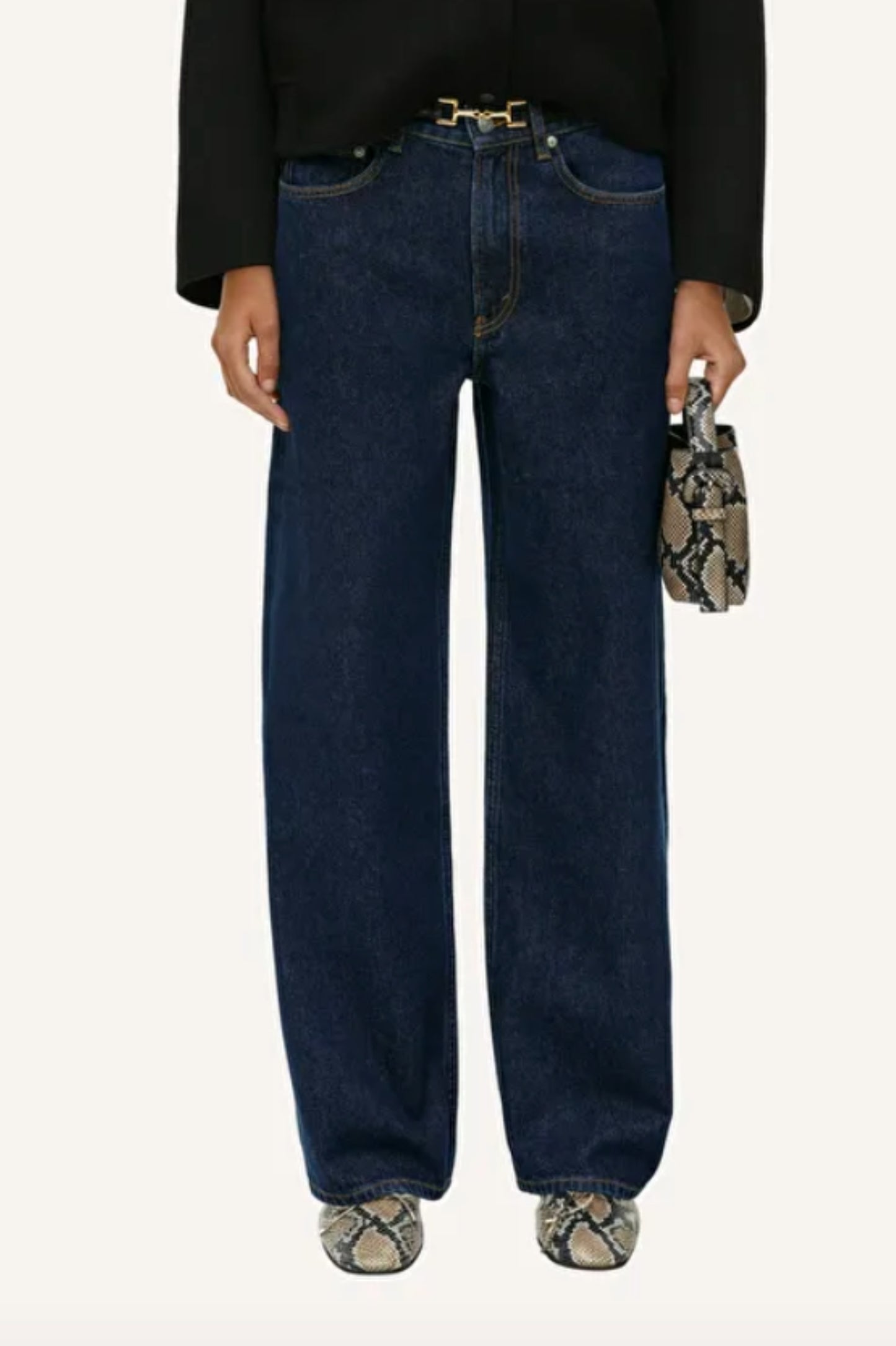 Dark Blue LARK Loose Jeans