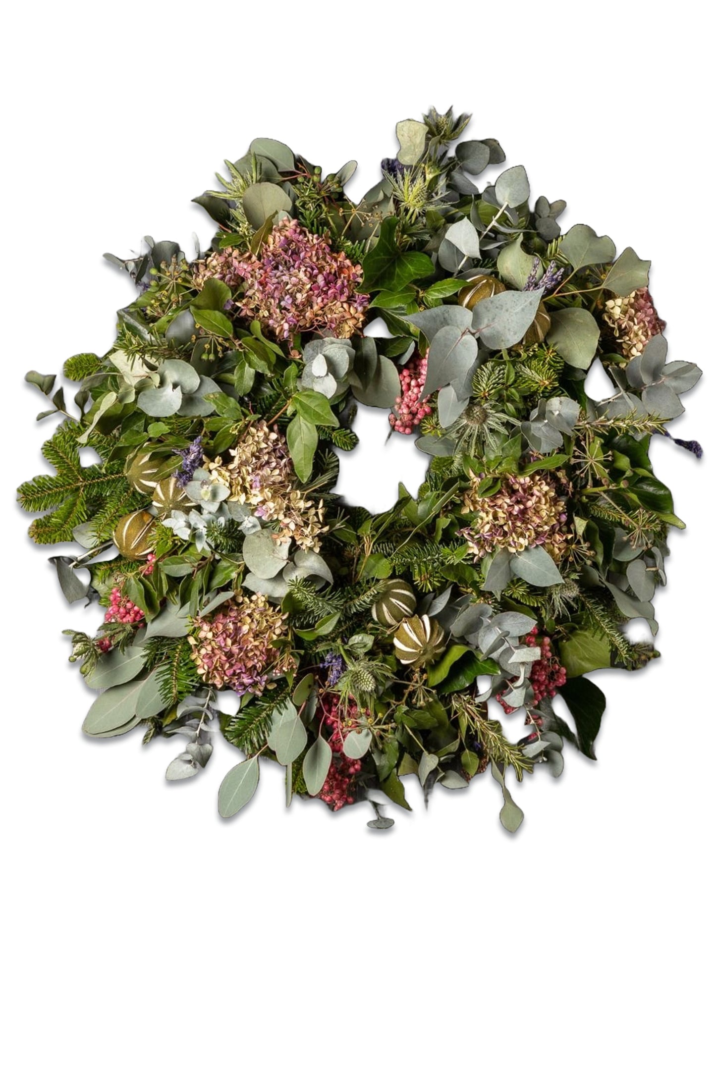 Lavender and Lime Eco-Friendly Christmas Door Wreath