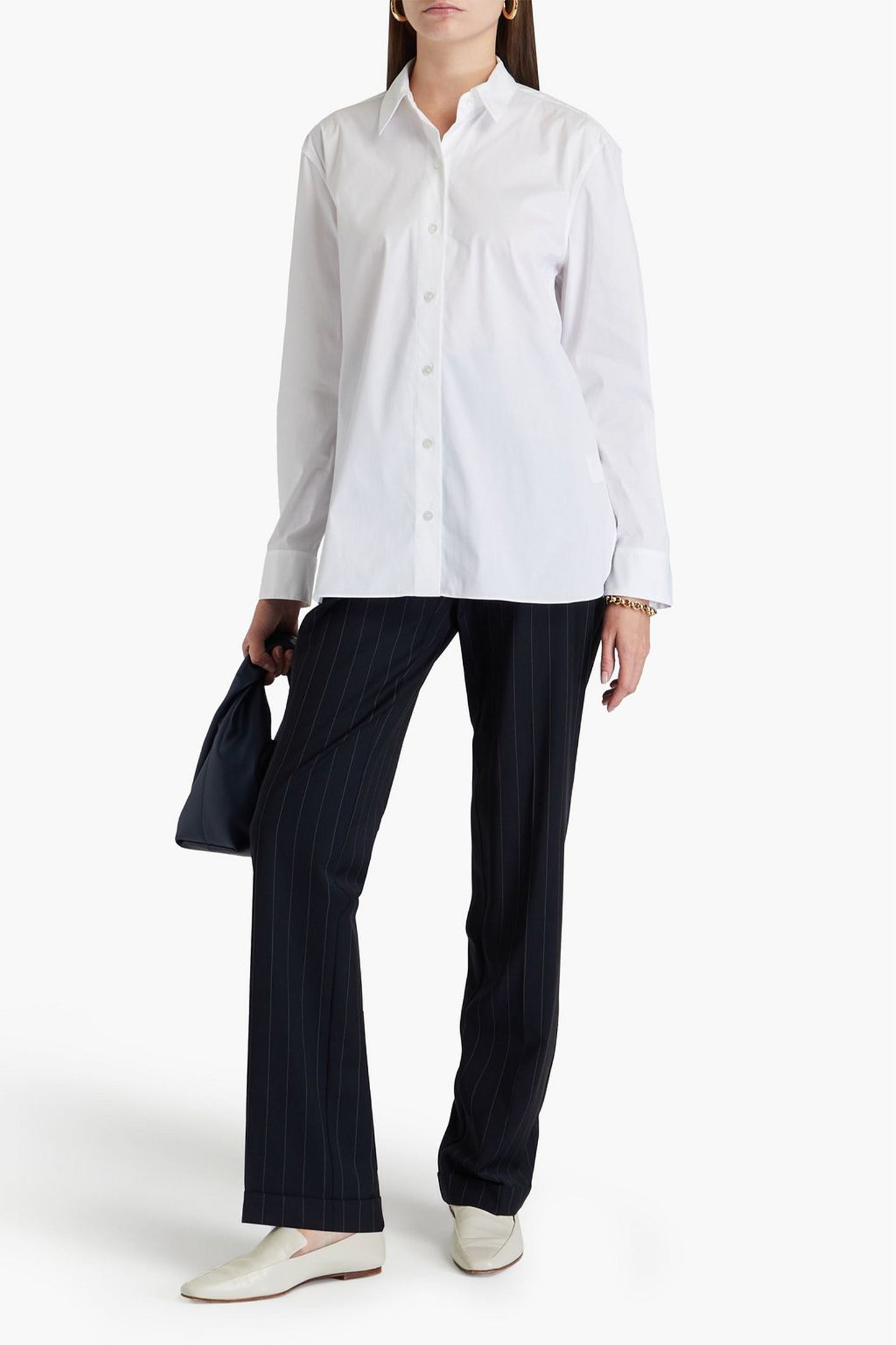 Cotton-Blend Poplin Shirt