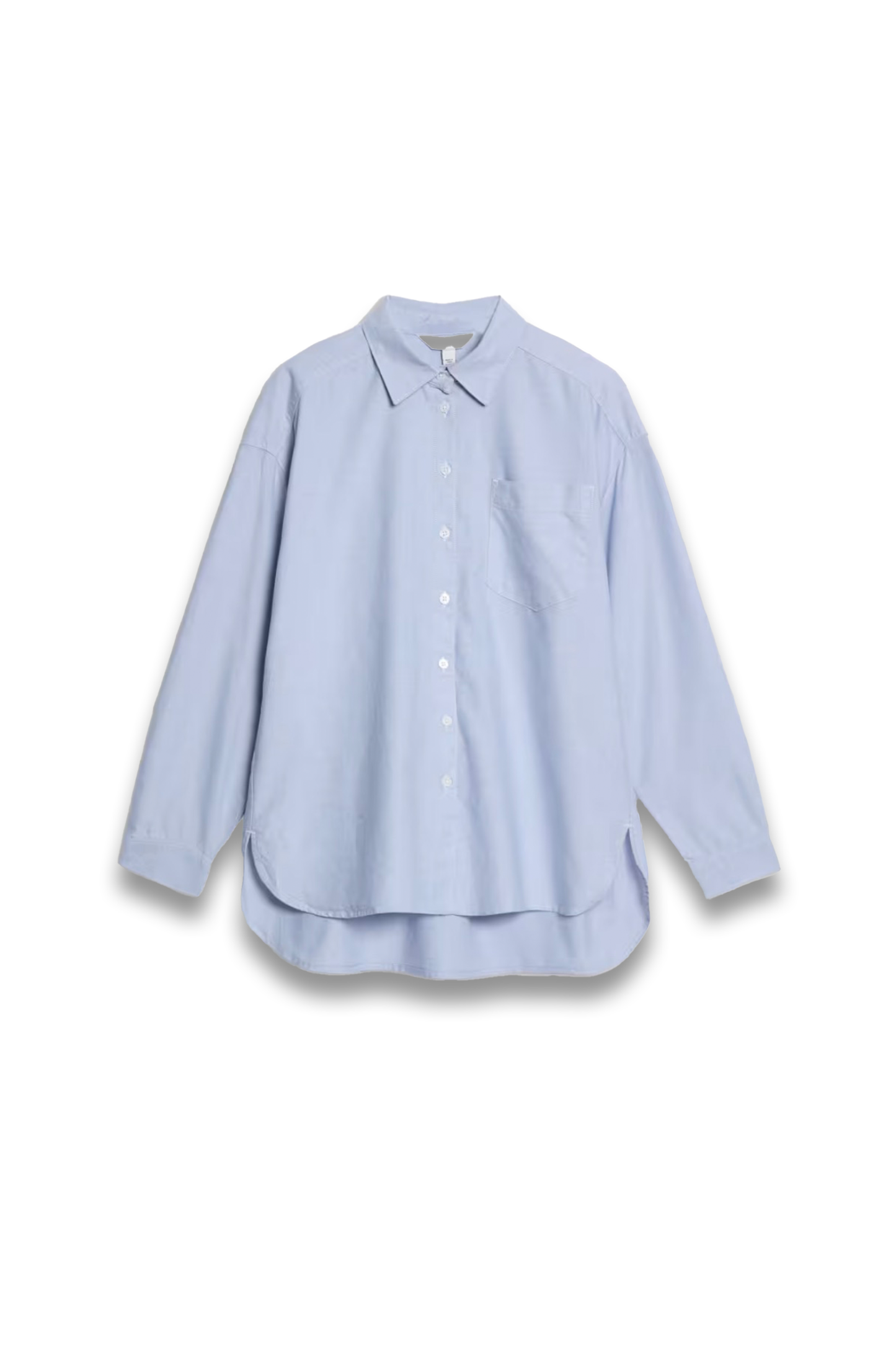 Pure Cotton Collared Oversized Shirt