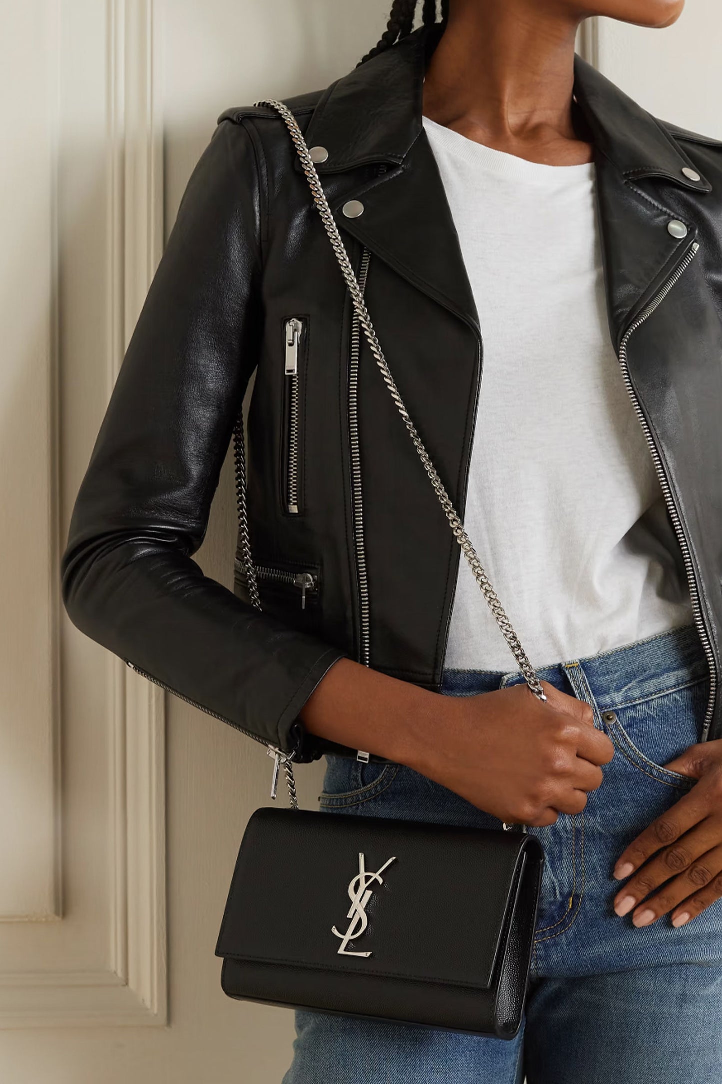 Kate Small Textured-Leather Shoulder Bag