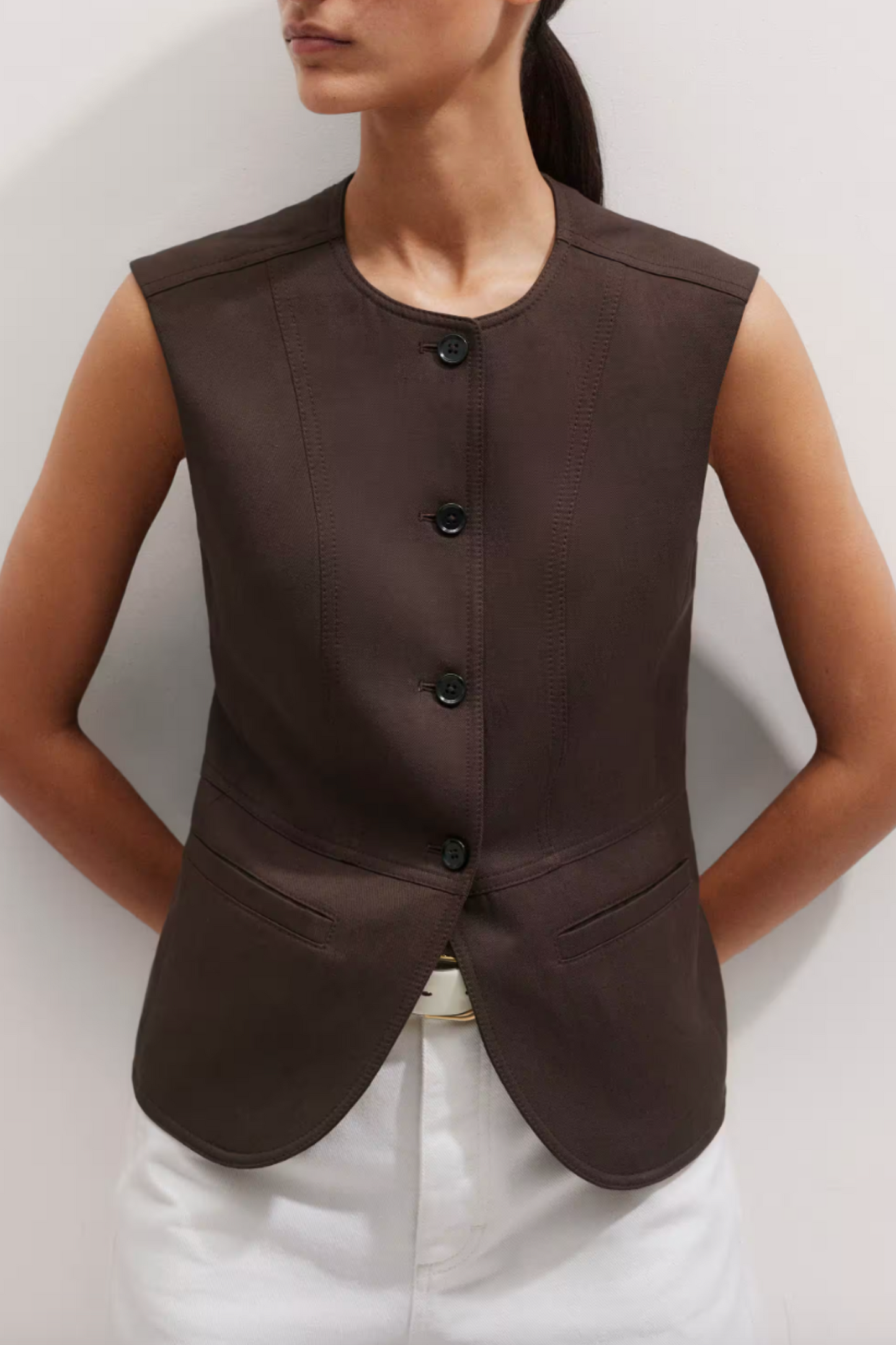Seam Detail Tailored Waistcoat