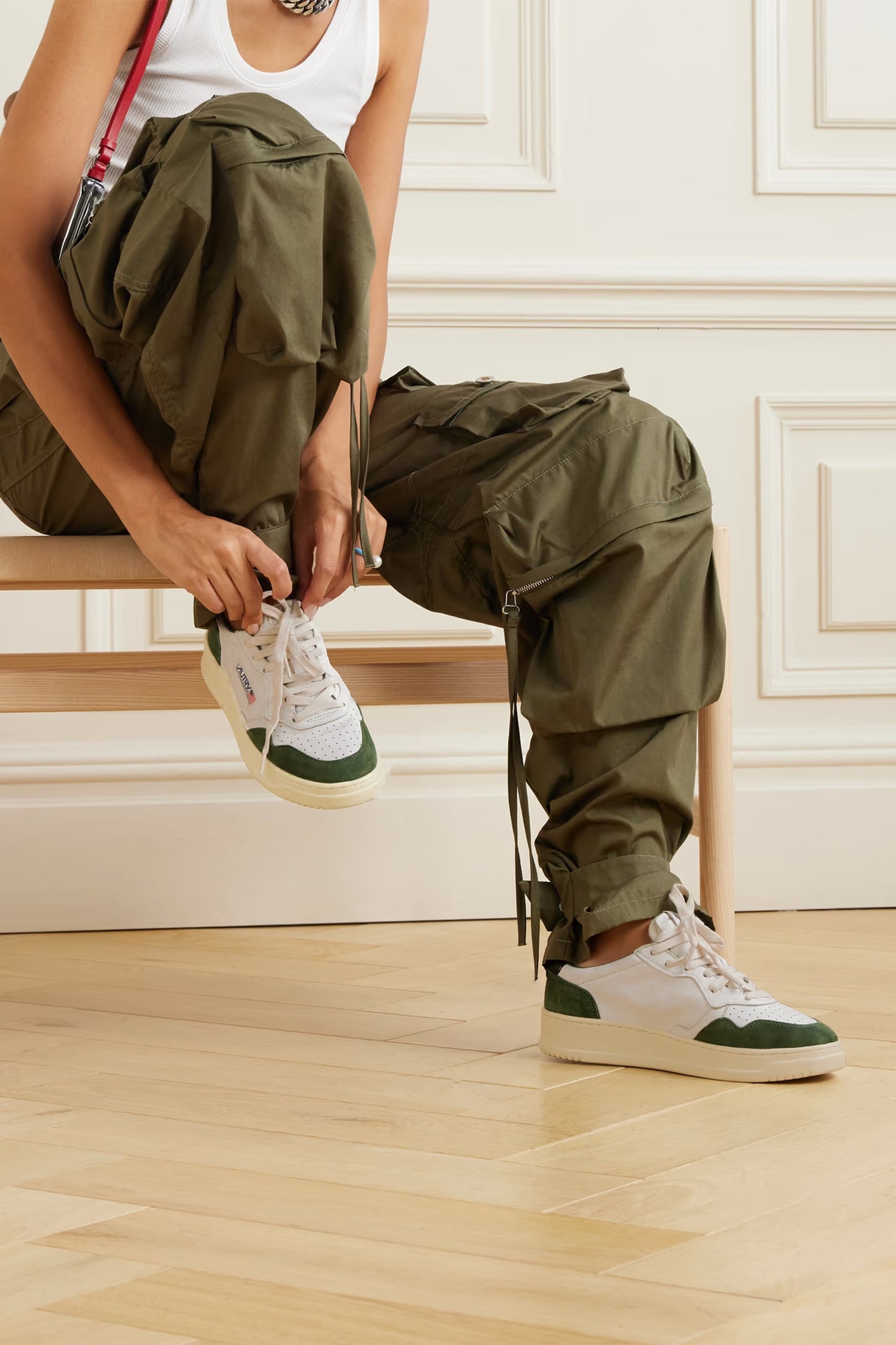 Medalist Low Suede and Leather Sneakers