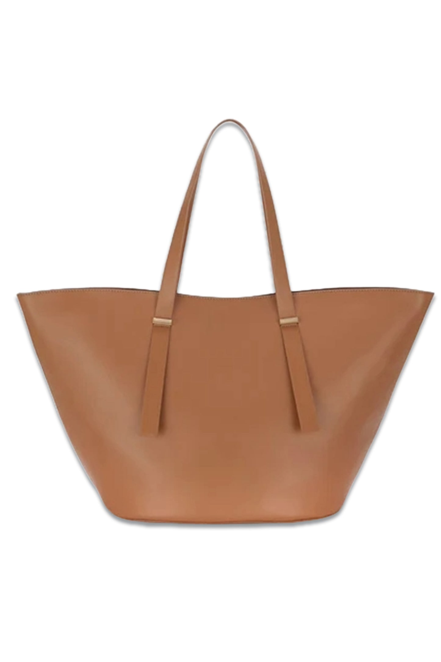 Camel Leather Tote Bag