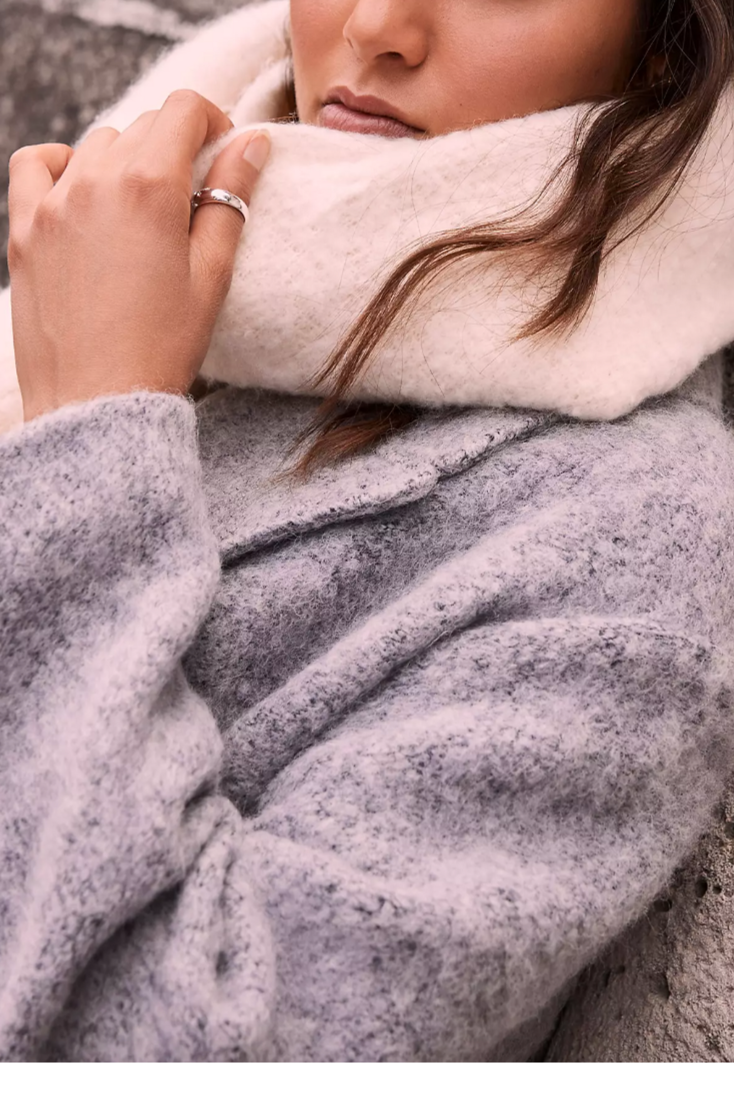 Mint Velvet Heavyweight Knit Scarf