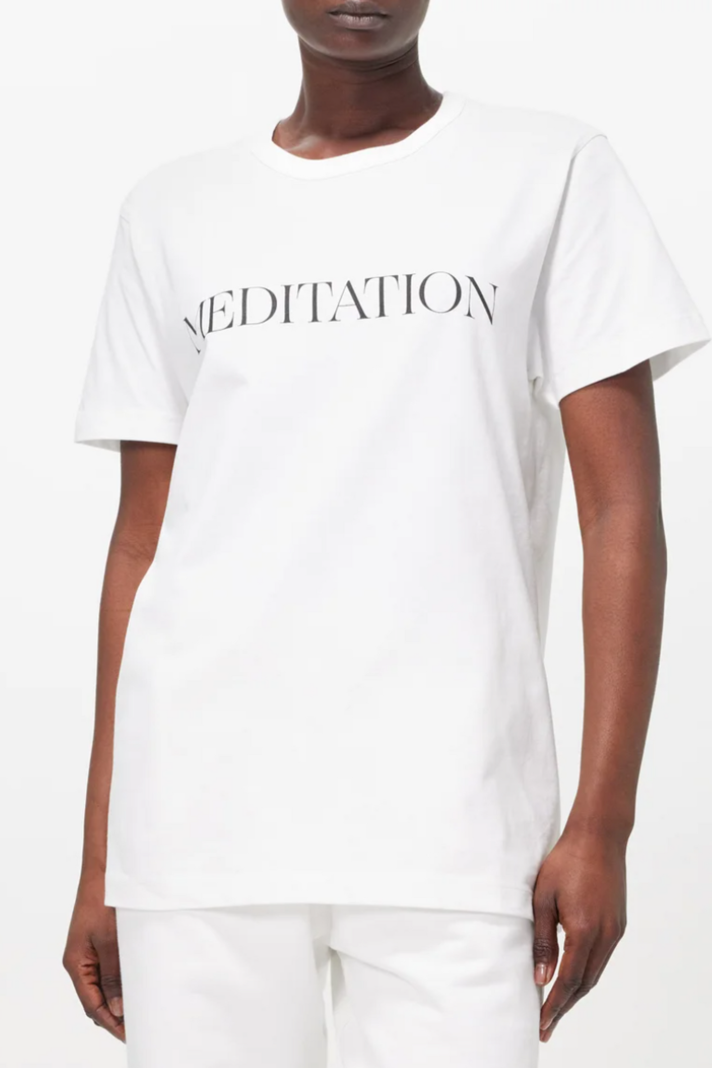 Meditation-Print Organic-Cotton T-Shirt