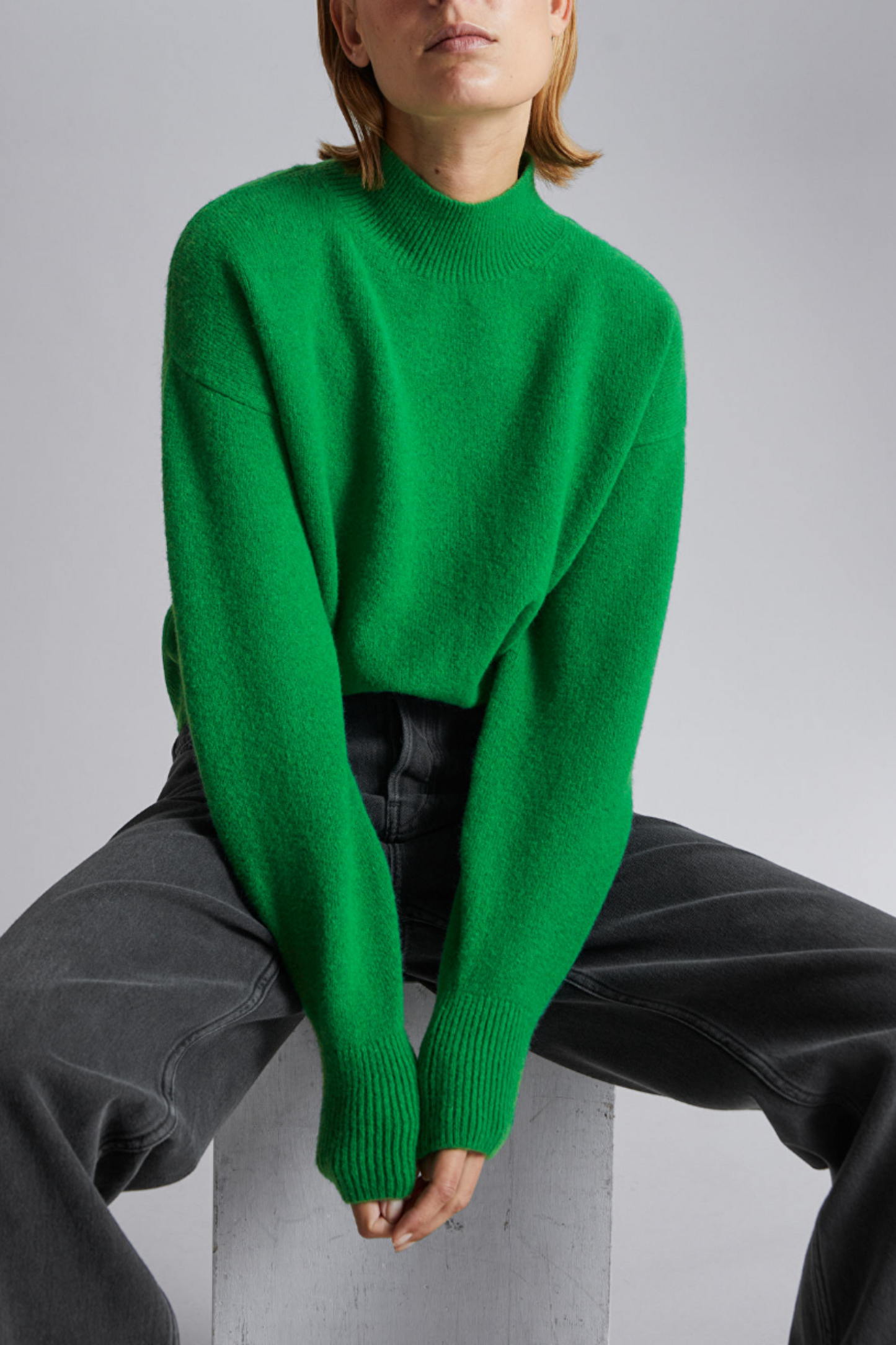Mock-Neck Sweater