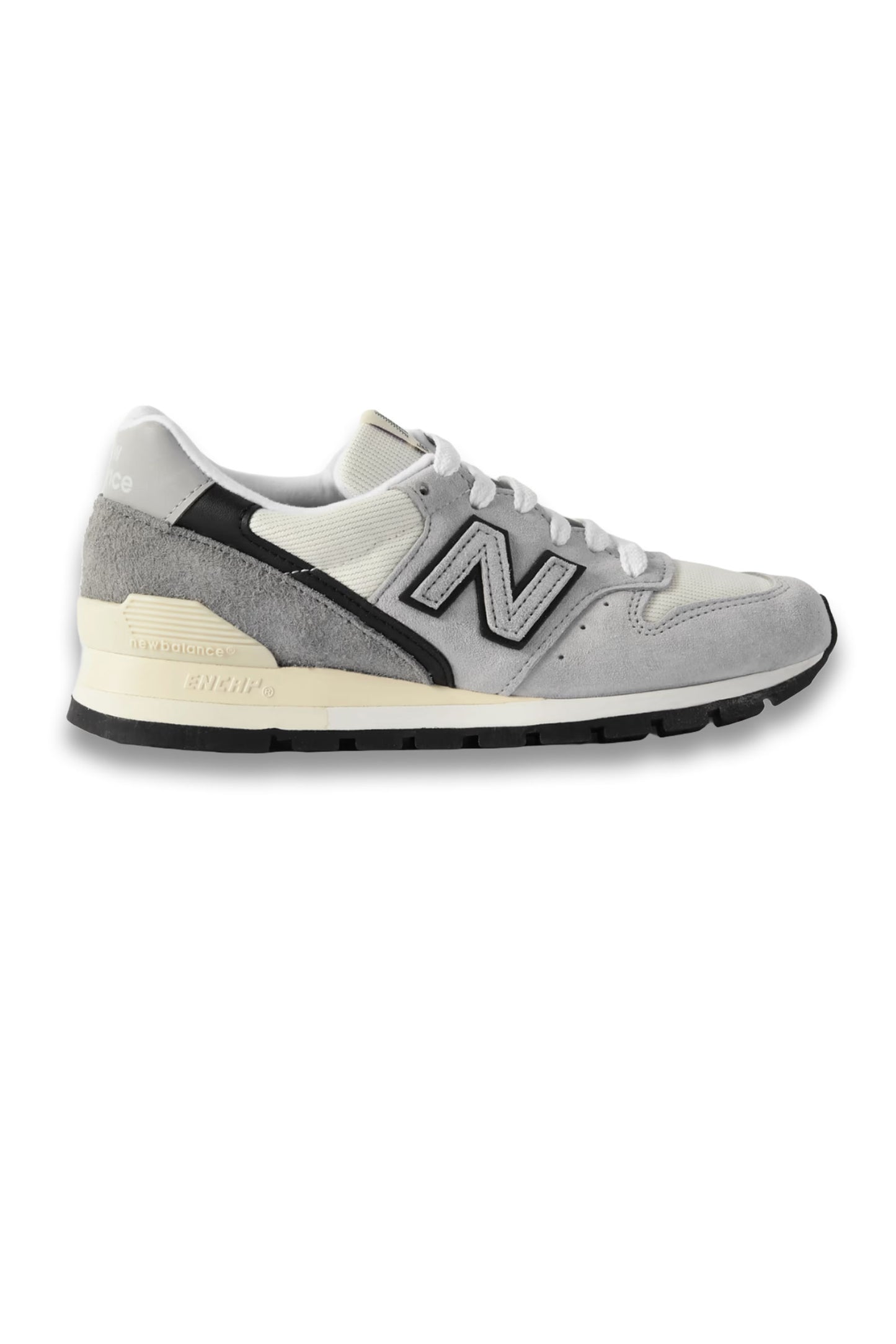U996 Mesh and Leather-trimmed Suede Sneakers