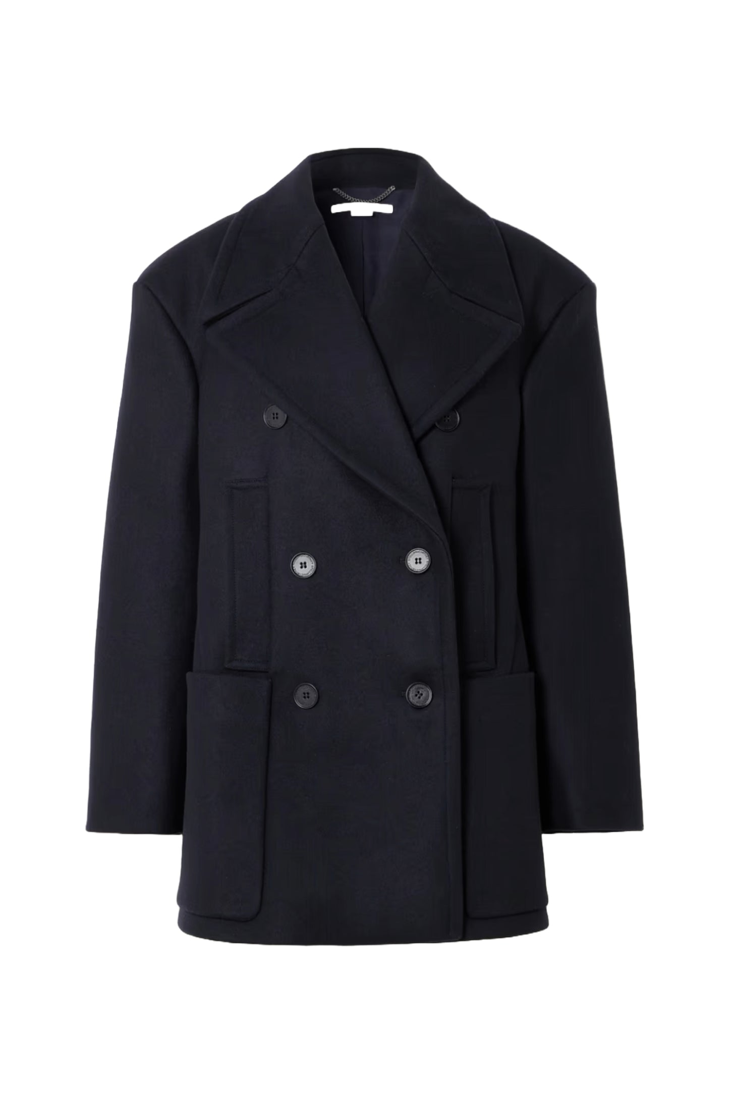 + NET SUSTAIN Double-Breasted Wool Jacket